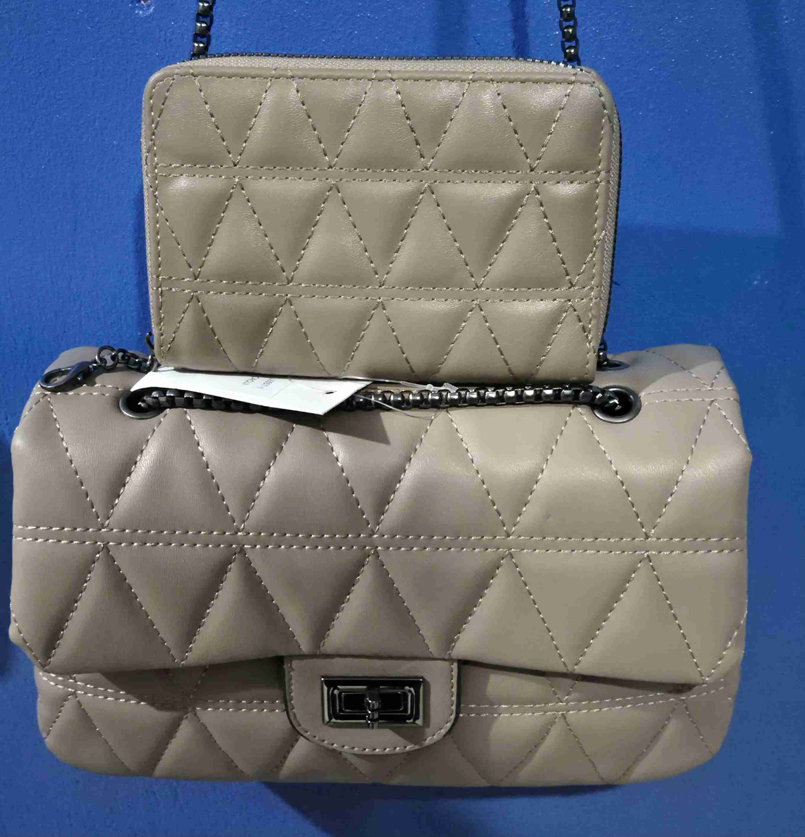 Set de carteras acolchadas beige - miniatura 2