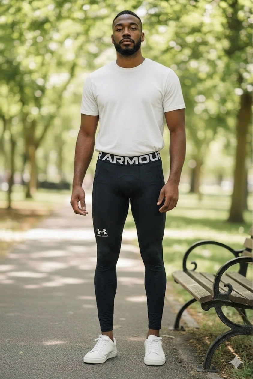 Calzas compresión térmicas  negras Under Armour - miniatura 2
