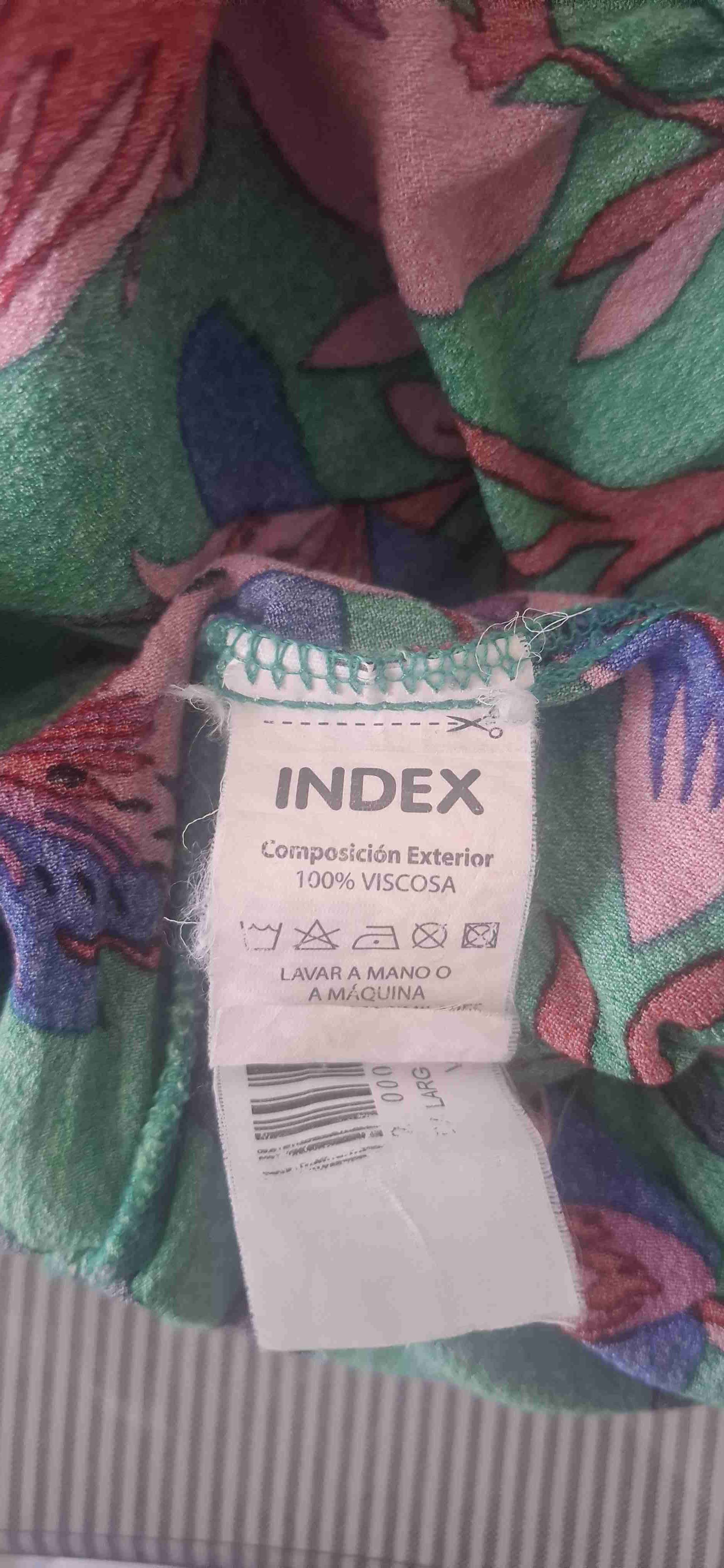 Falda verde con flores rosas - miniatura 6