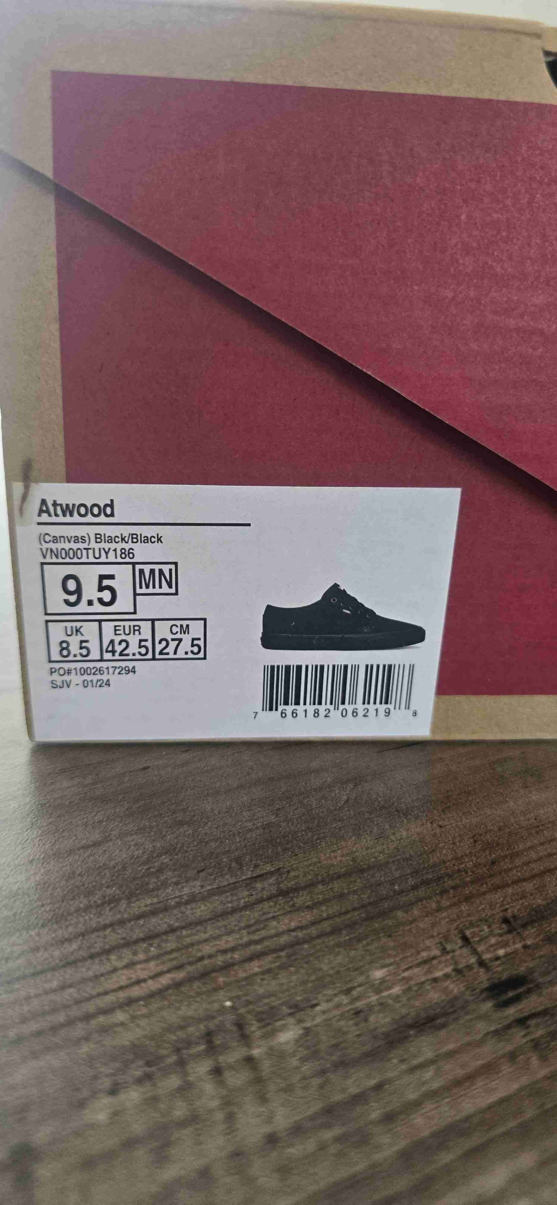 Zapatillas Vans Atwood negras nuevas - miniatura 2