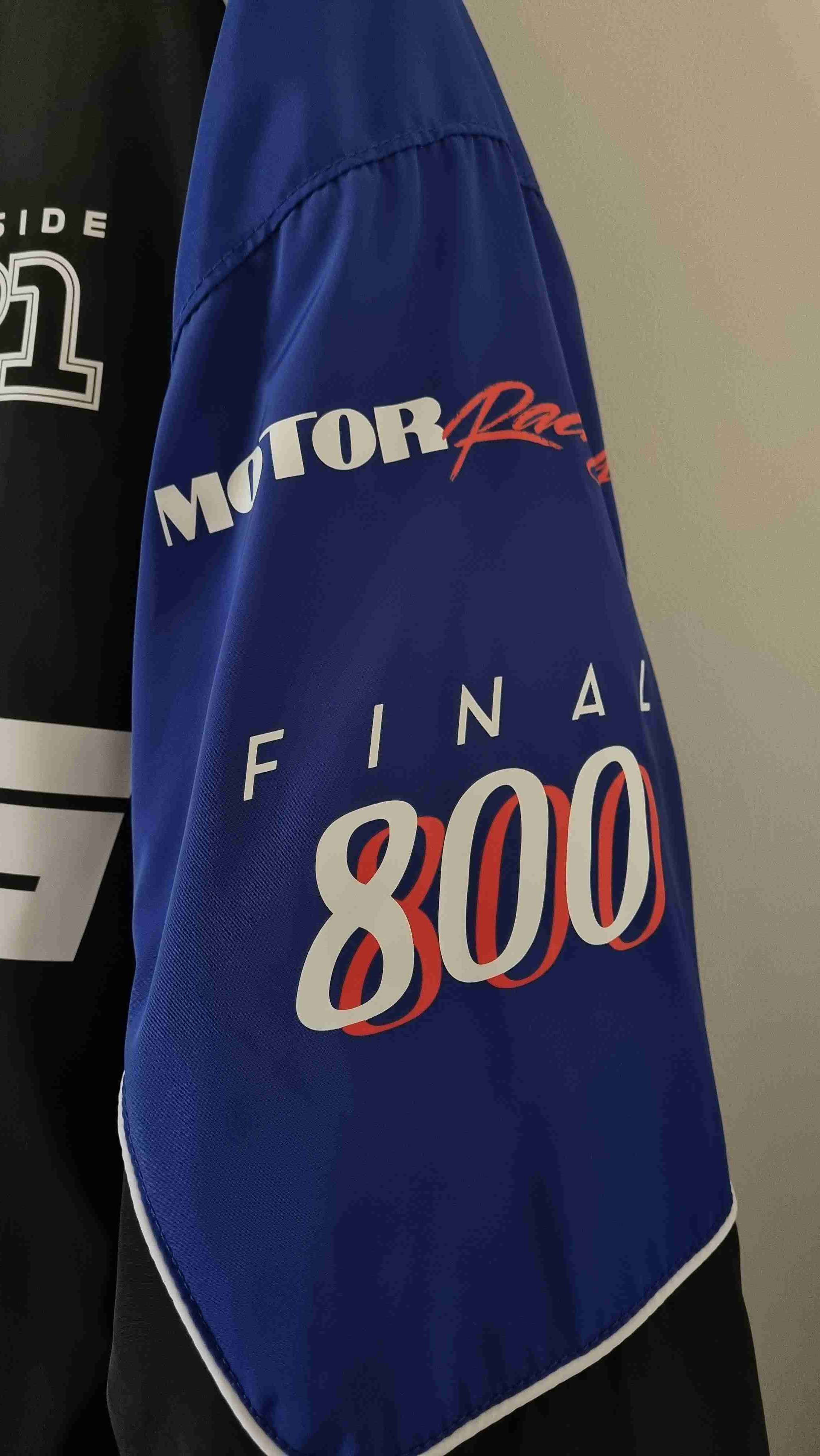 Chaqueta racing azul y negra H&M - miniatura 3