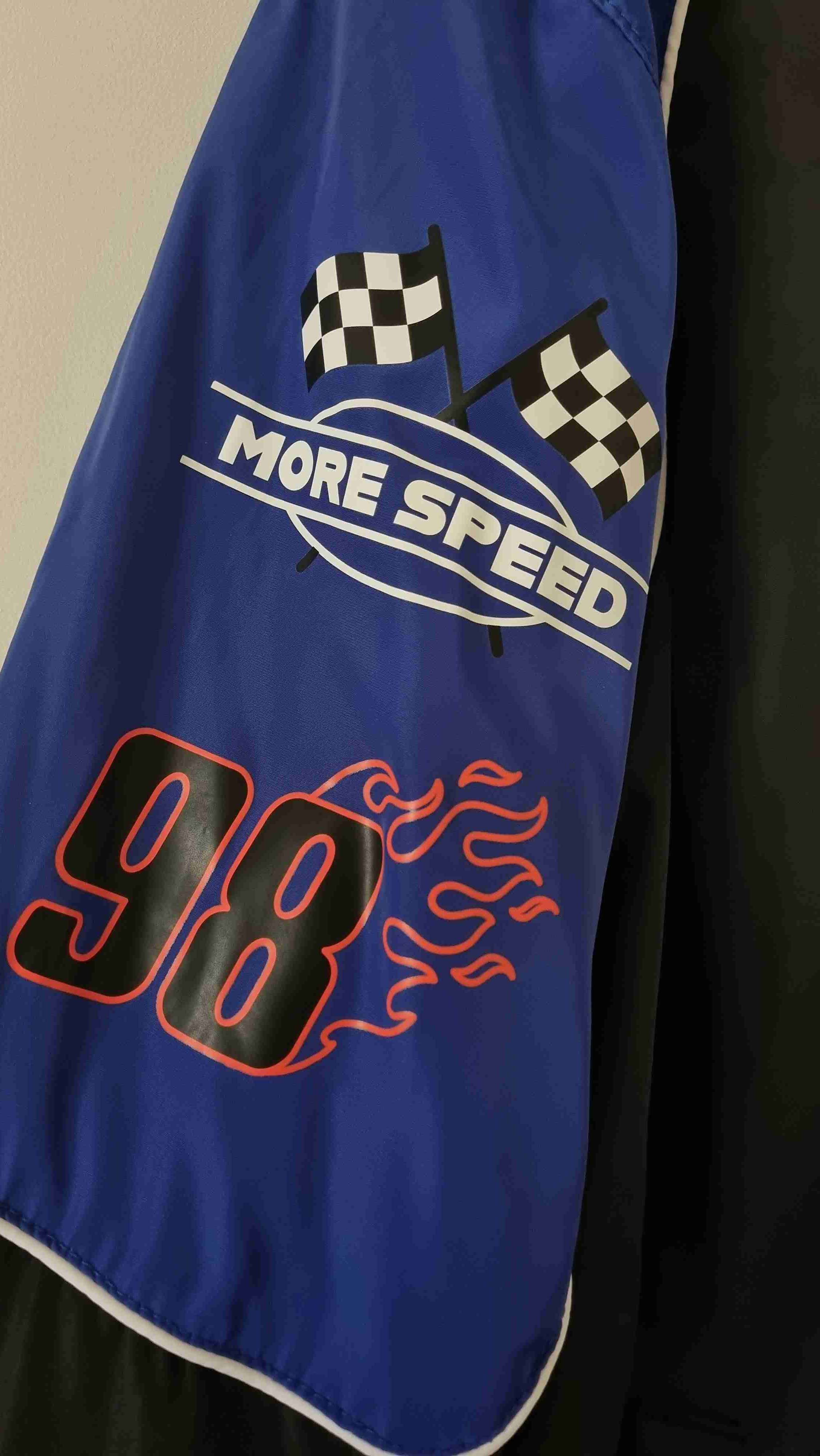 Chaqueta racing azul y negra H&M - miniatura 5