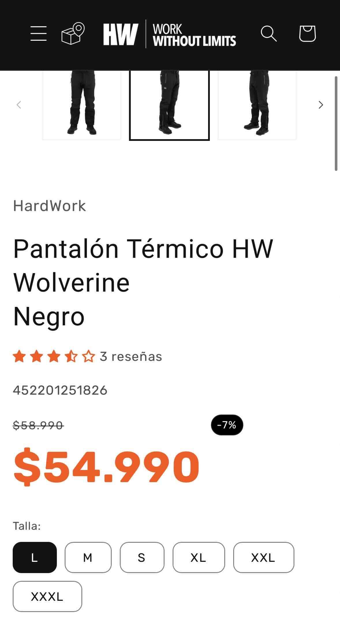 Pantalones termicos impermeables Hardwork - miniatura 6