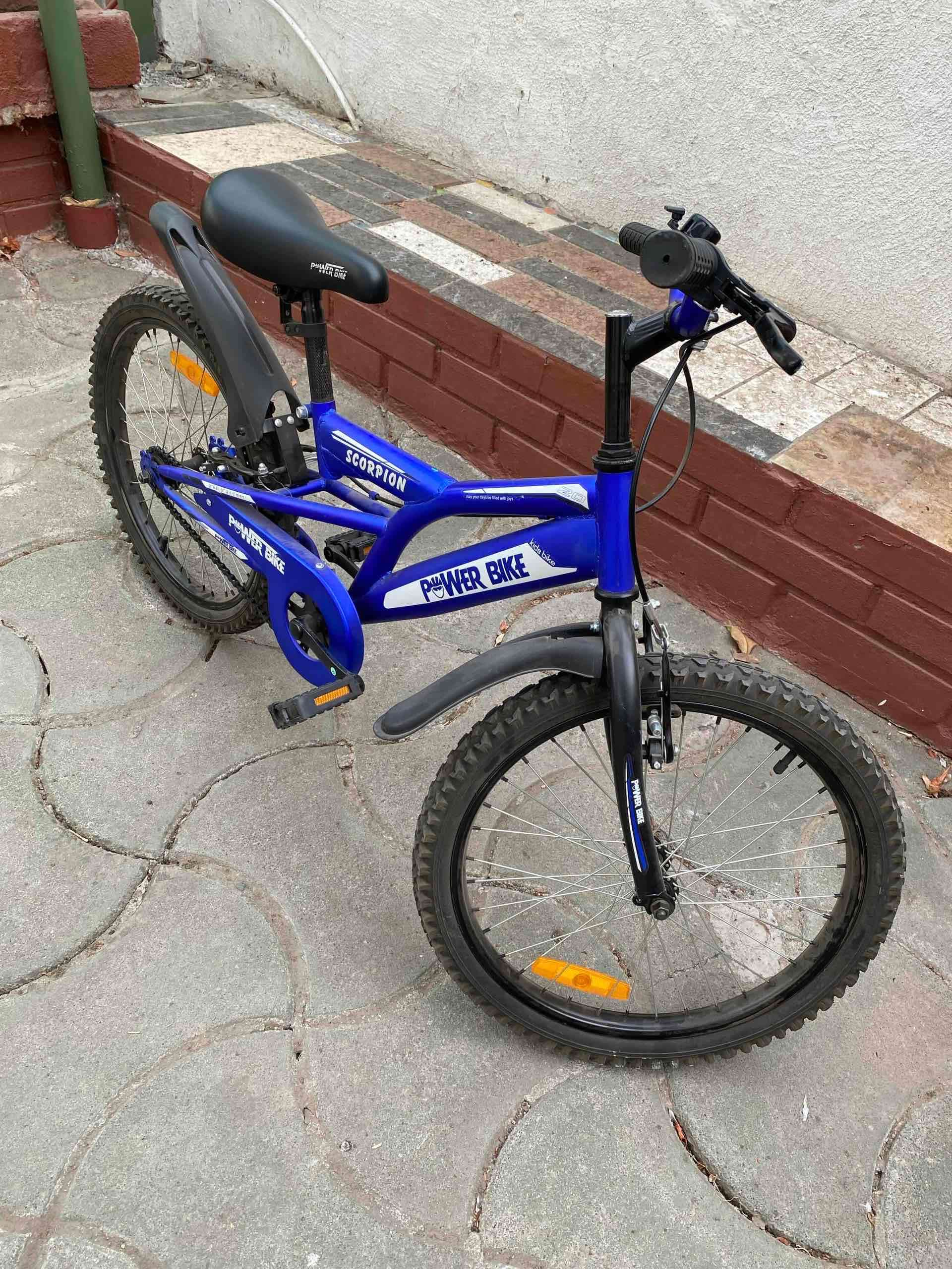 Bicicleta azul Scorpion para niños Aro 16 - miniatura 5
