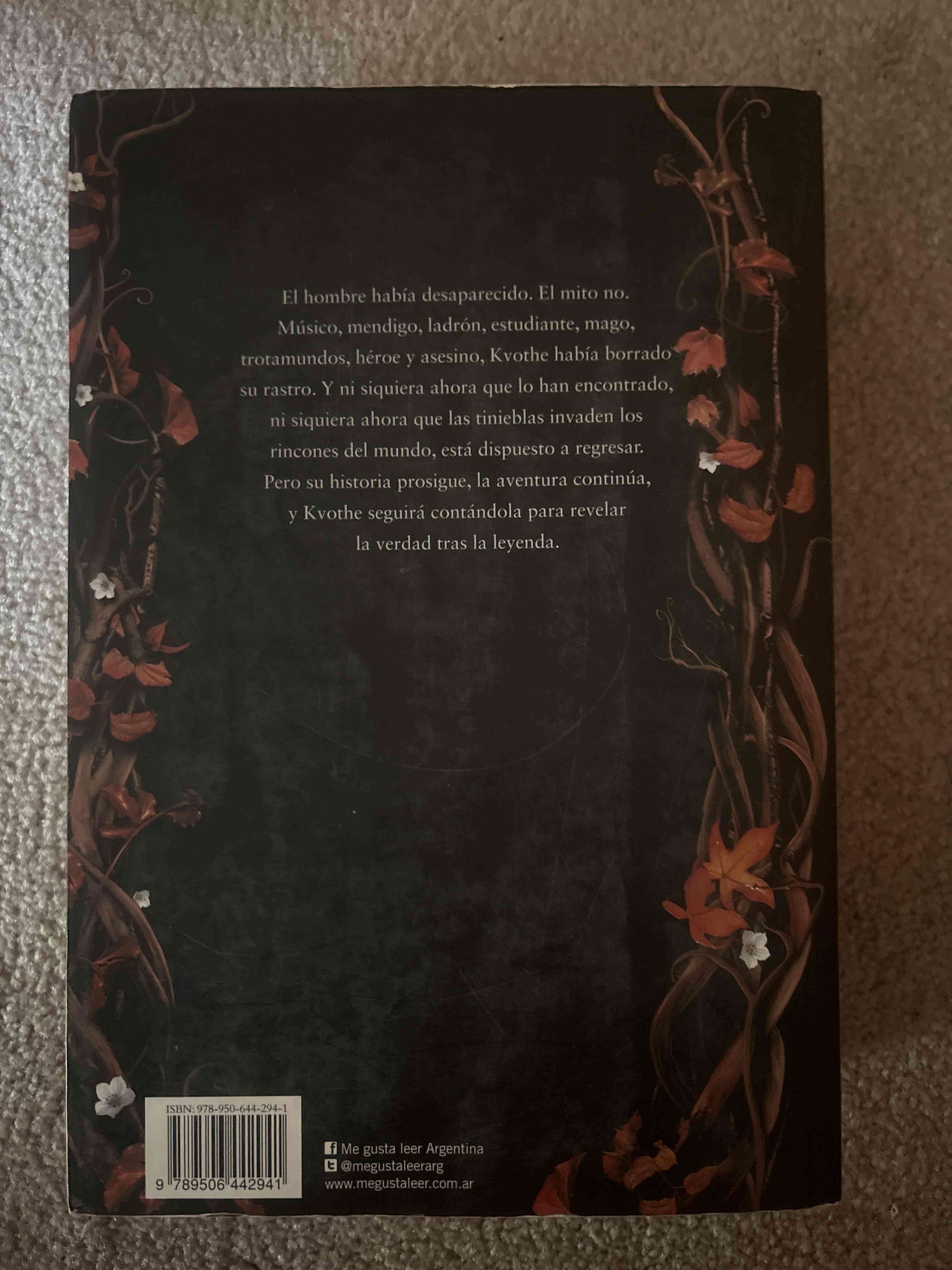 Libro El Temor de un Hombre Sabio - miniatura 2