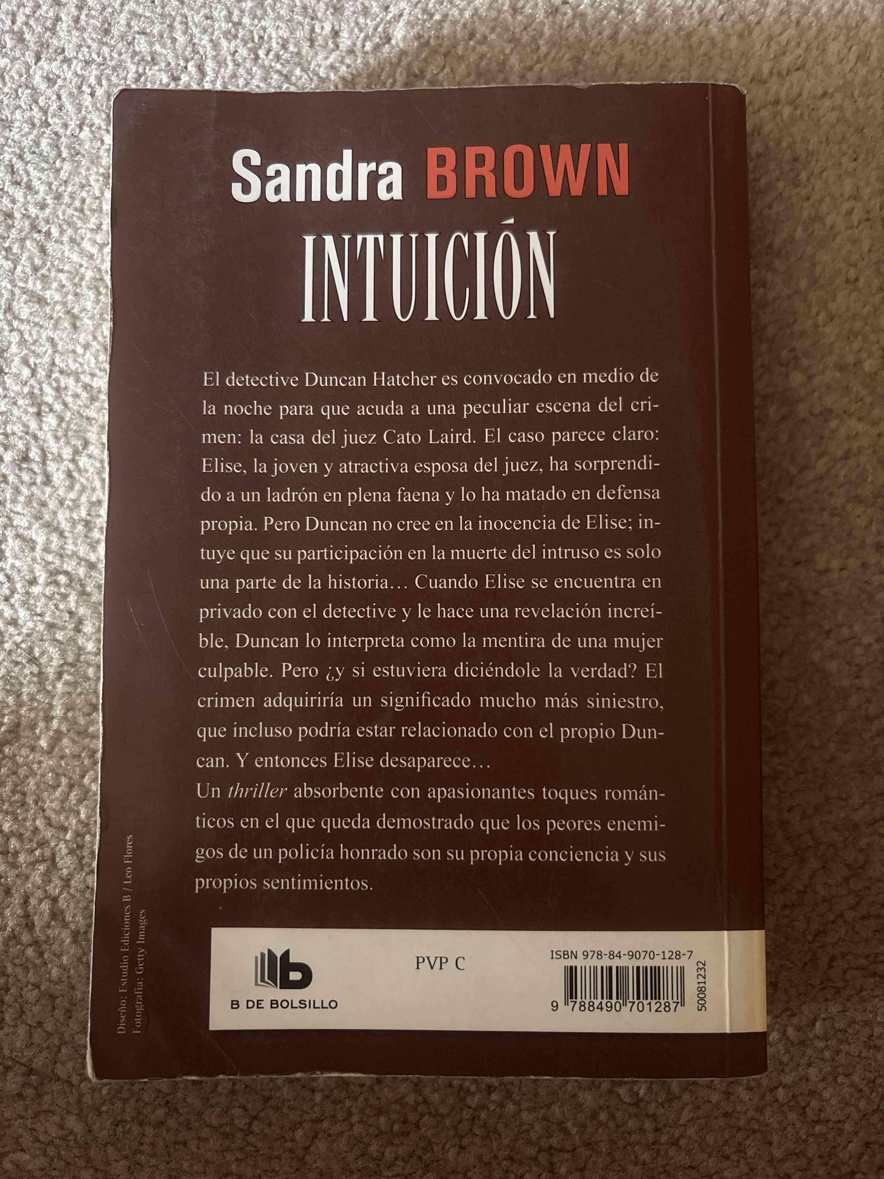 Libro 'Intuición' de Sandra Brown - miniatura 2
