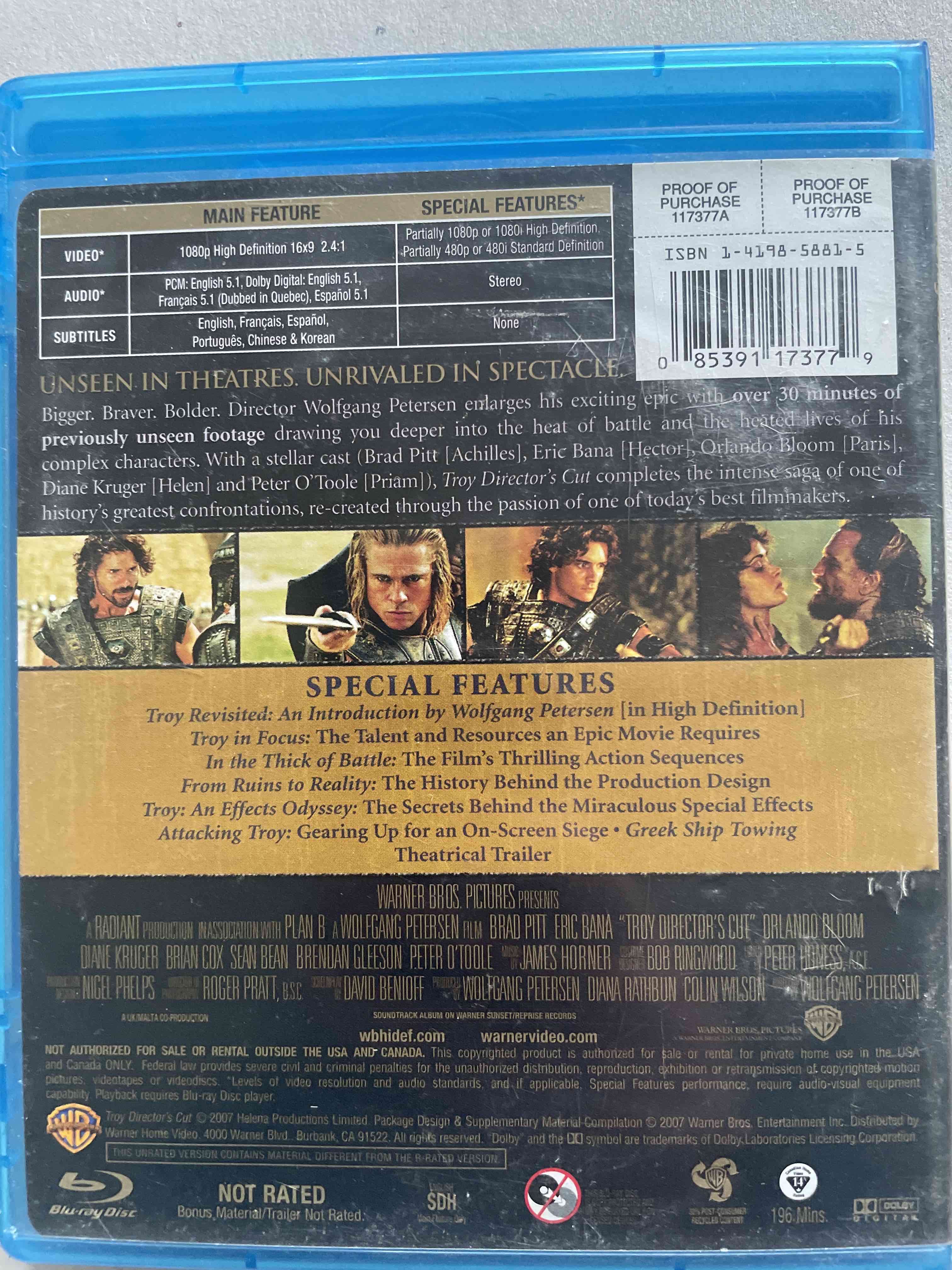 Blu-ray Troy Edición Especial - miniatura 2