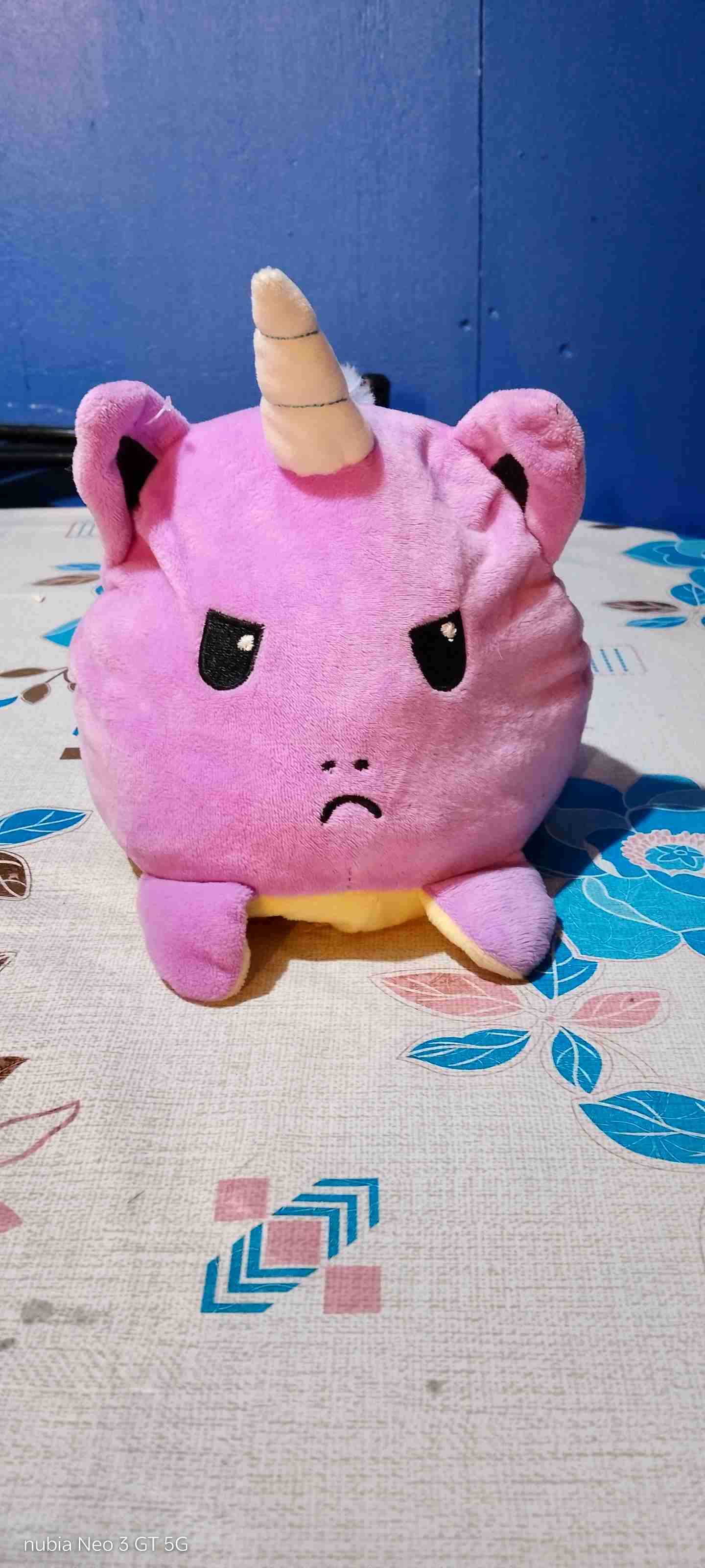 Peluche unicornio amarillo - miniatura 2