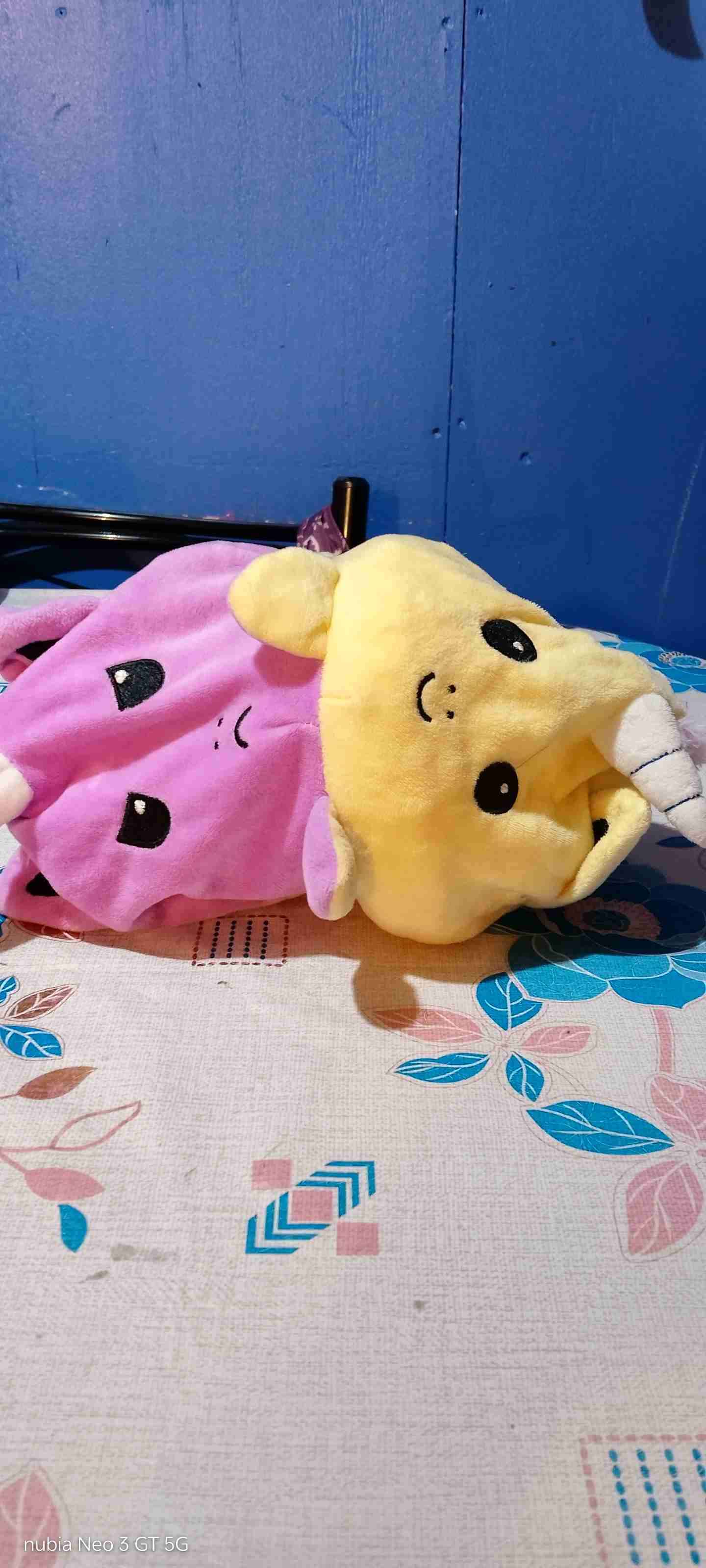 Peluche unicornio amarillo - miniatura 4