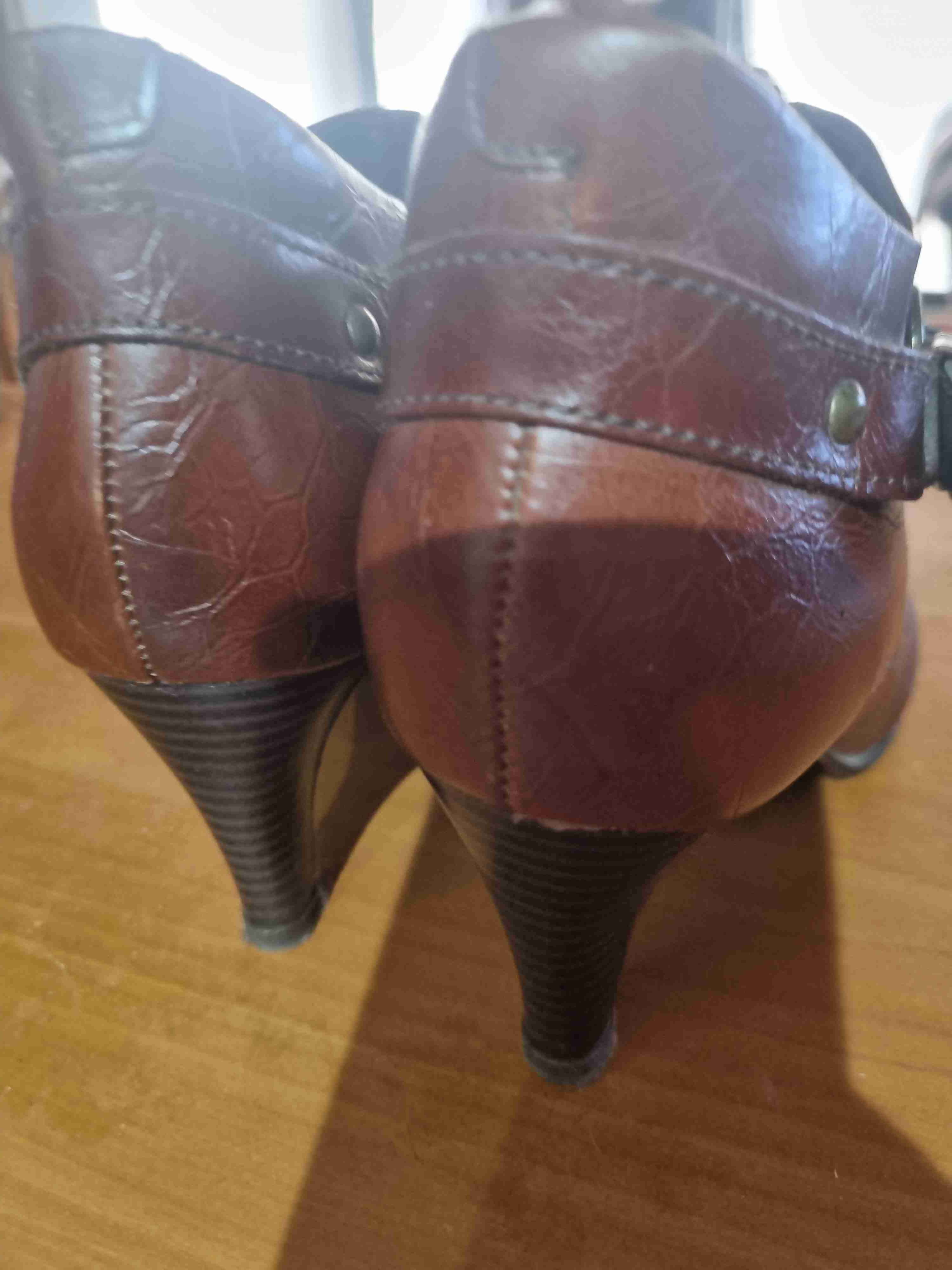 Botines de cuero marrón - miniatura 2