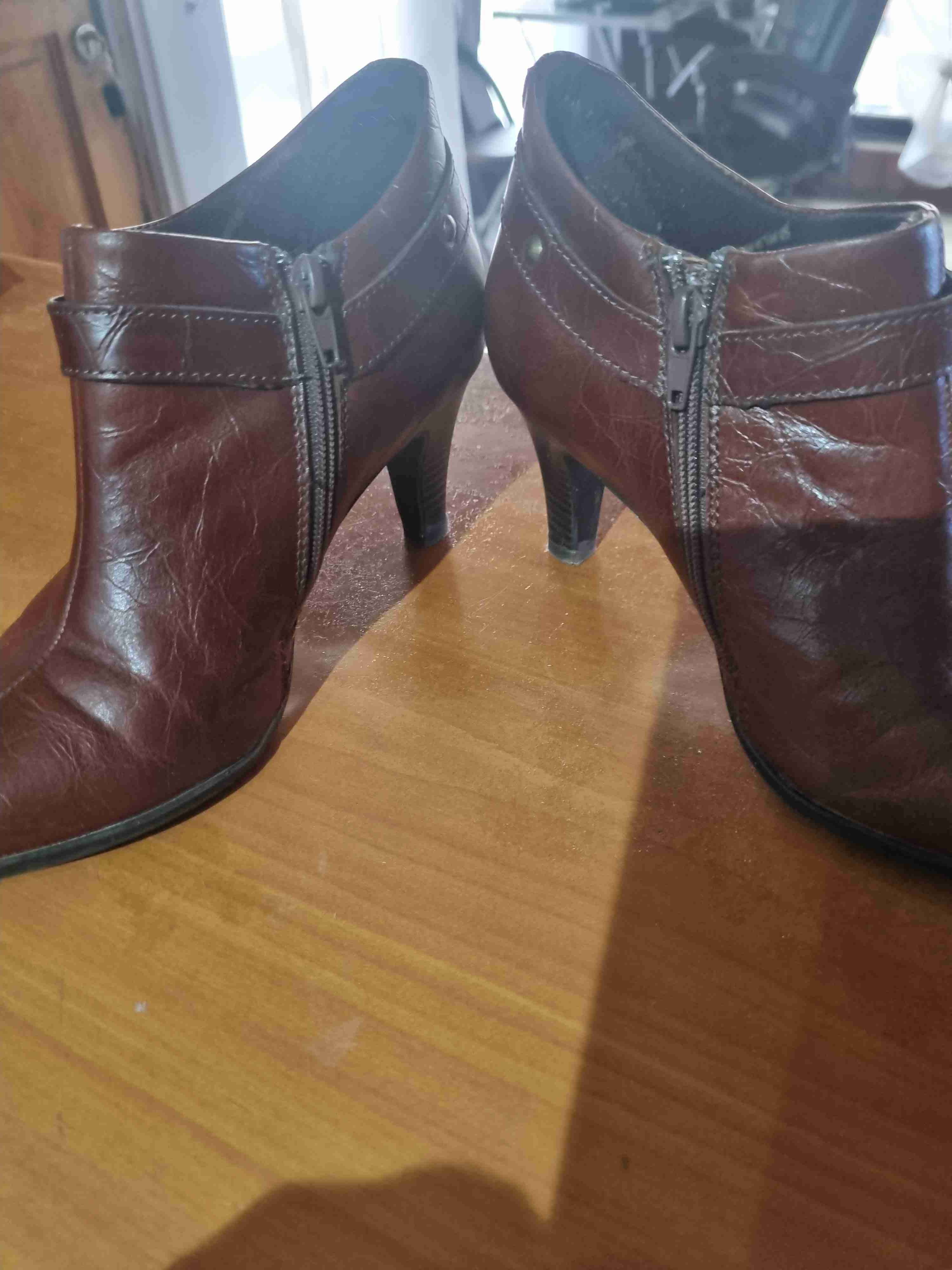 Botines de cuero marrón - miniatura 3