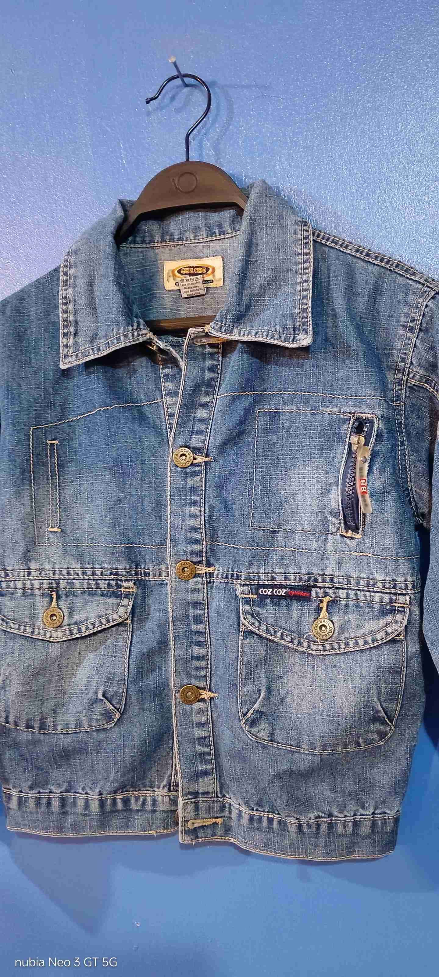 Chaqueta de mezclilla azul - miniatura 3