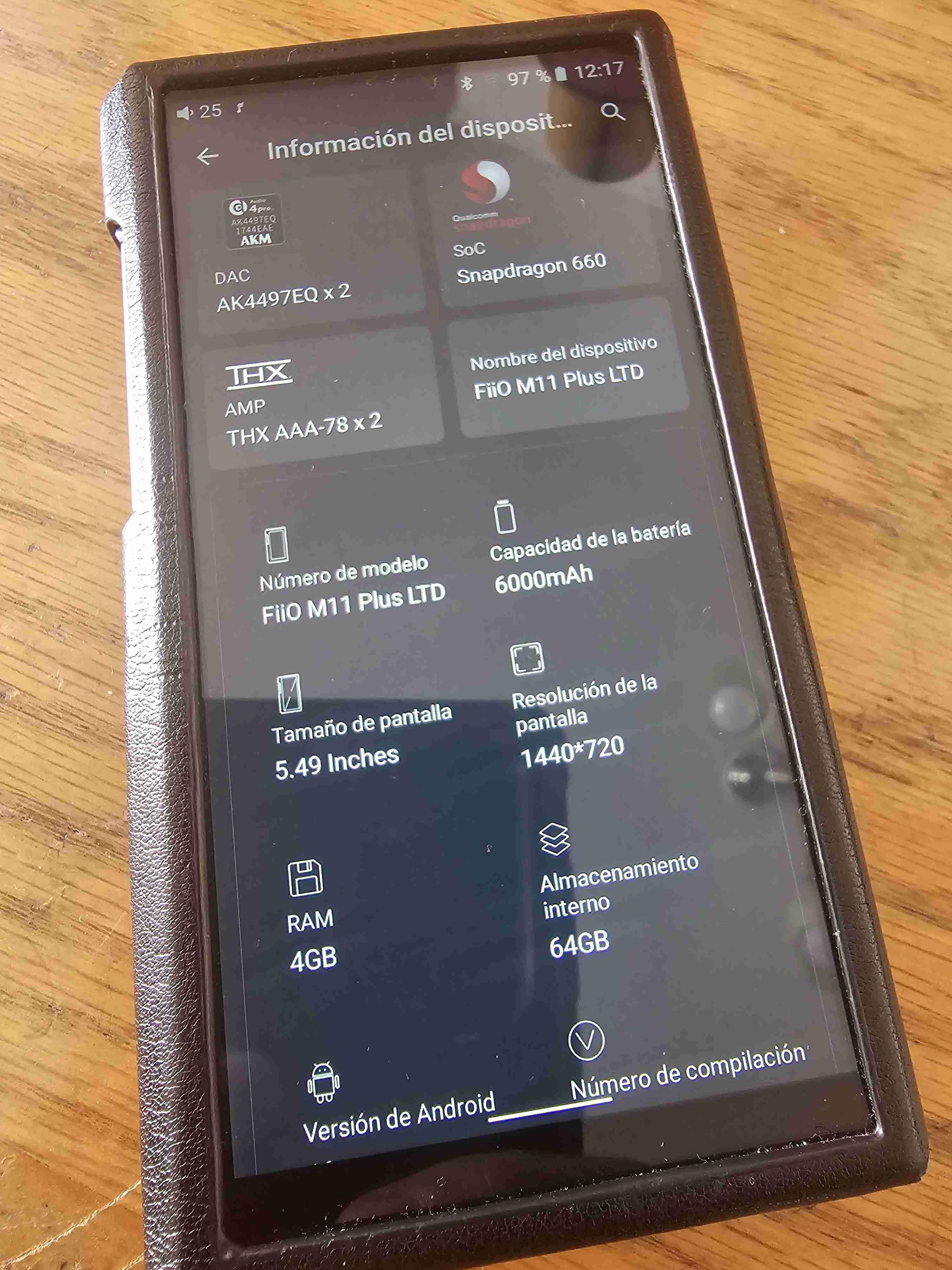 FIIO M11 PLUS LTD Reproductor de música Hi-Res - miniatura 6