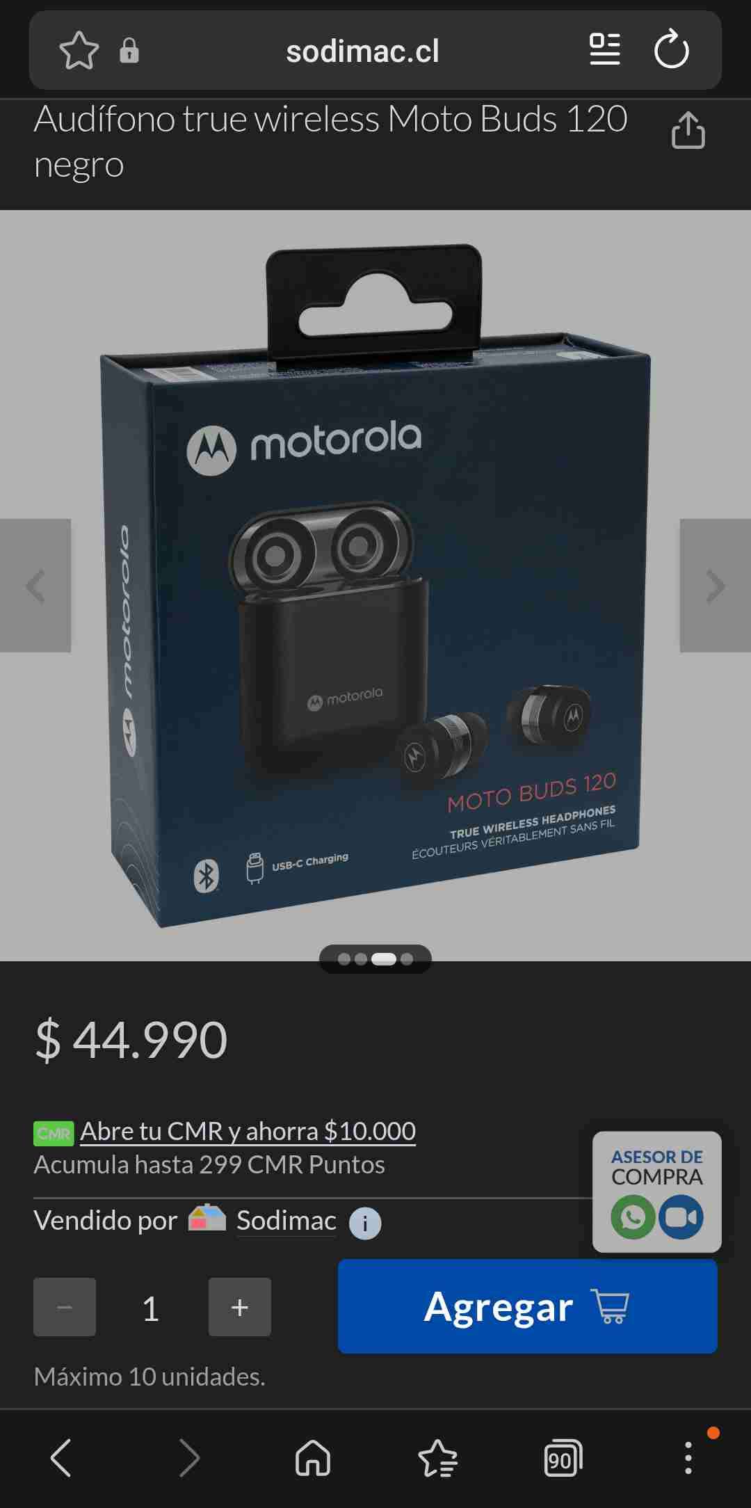 Audífonos Bluetooth Motorola Moto Buds