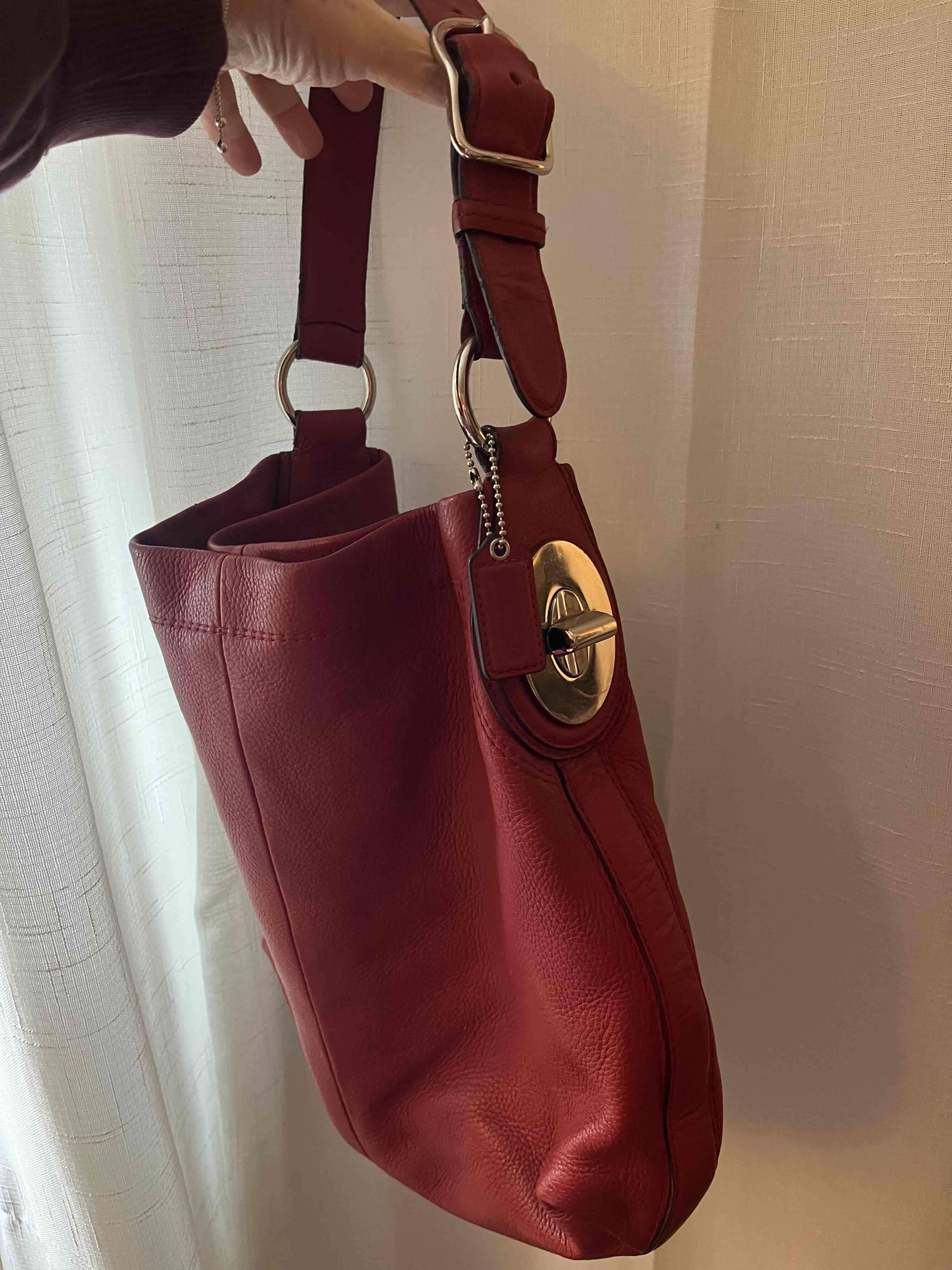 Cartera coach roja de mujer - miniatura 3