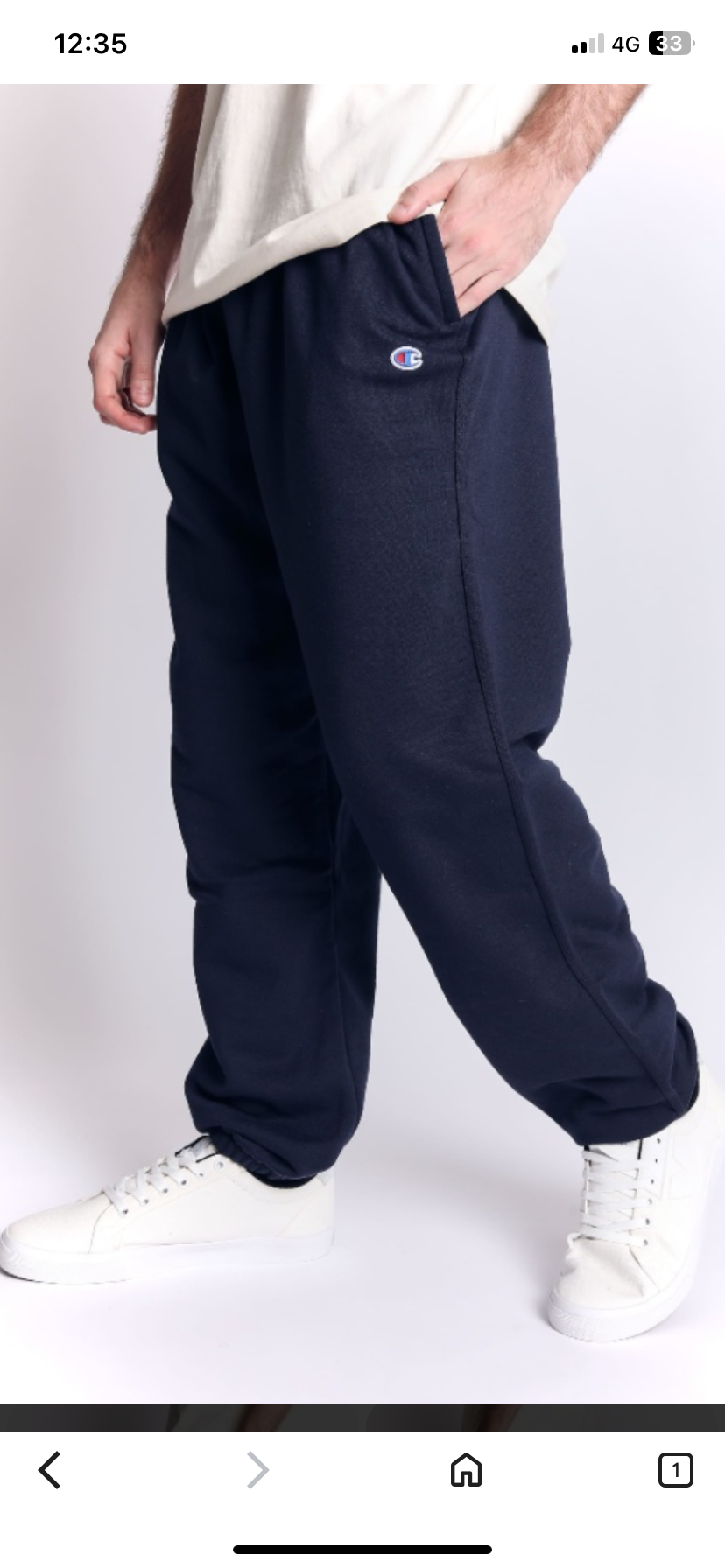 Pantalones jogger champion  azul marino