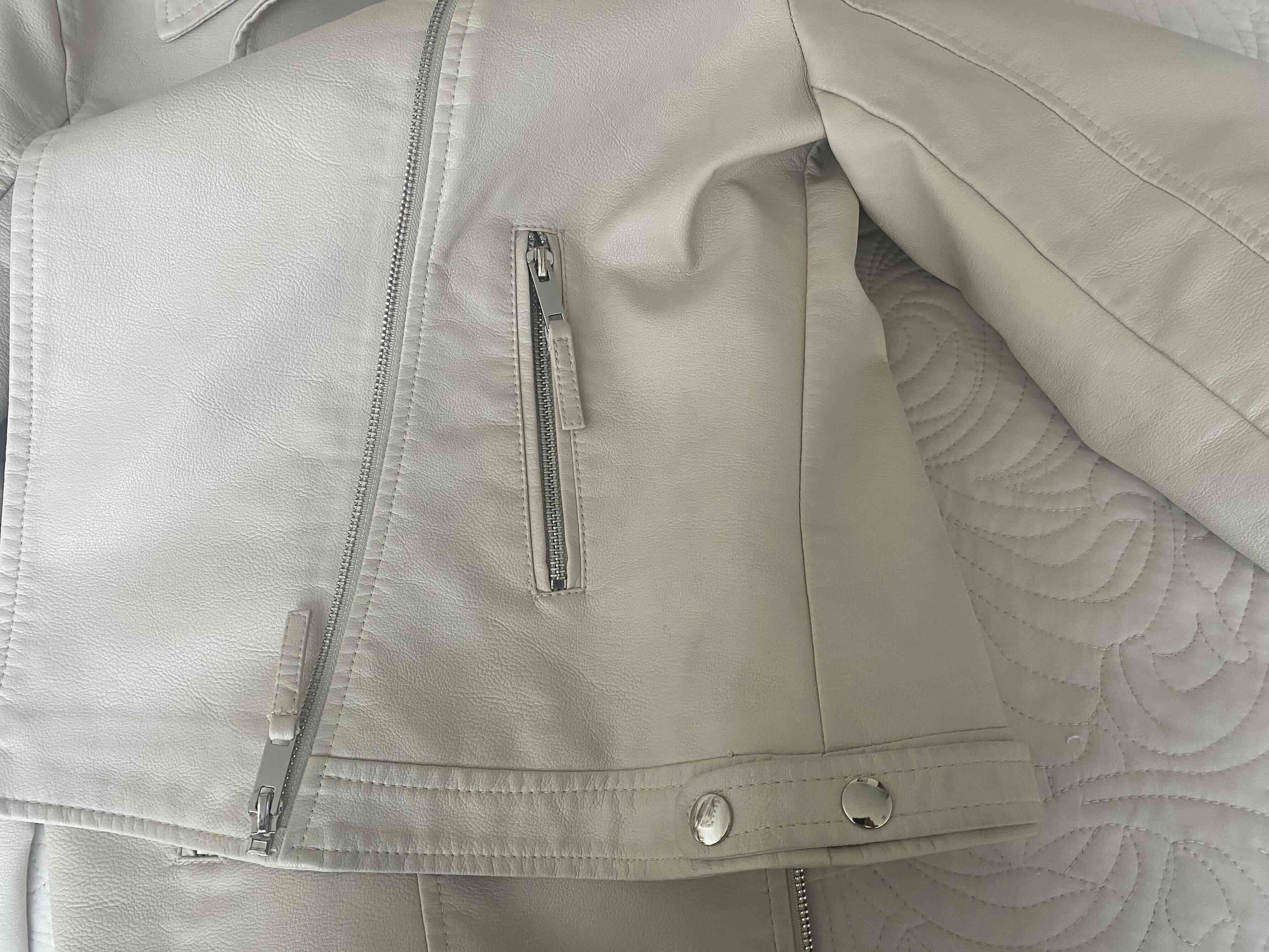 Chaqueta beige mujer marca StudioF talla 38 - miniatura 5