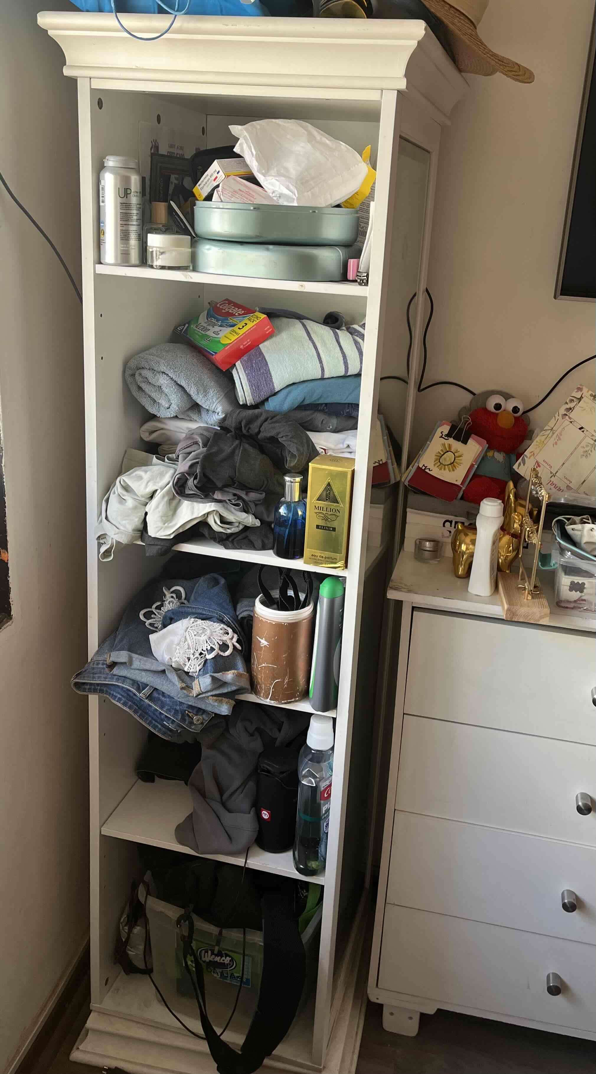 Estante giratorio Espejo de cuerpo entero blanco - miniatura 3