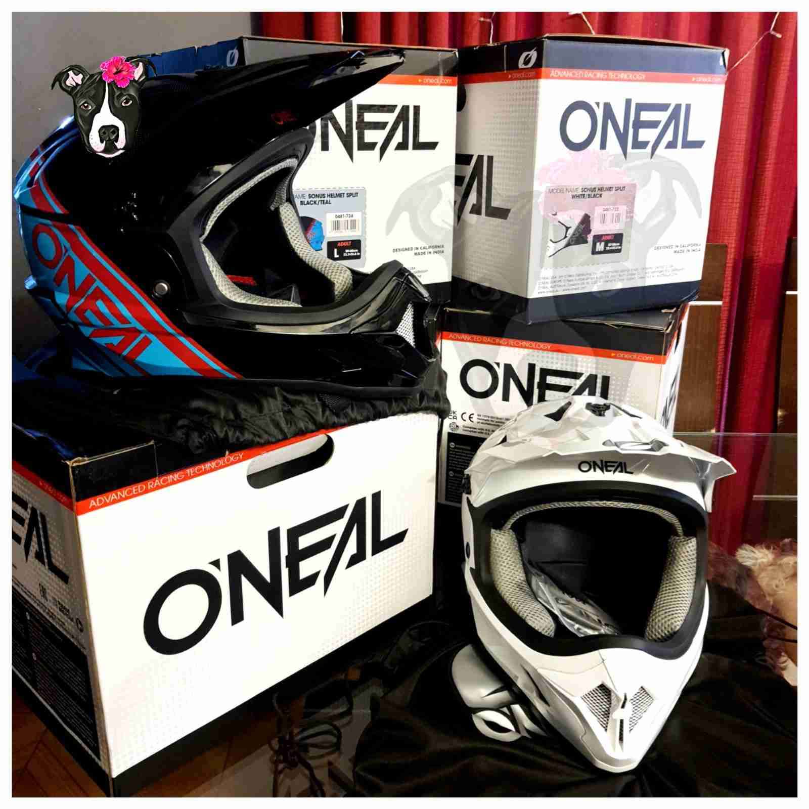 Casco motocross negro O'Neal - miniatura 6
