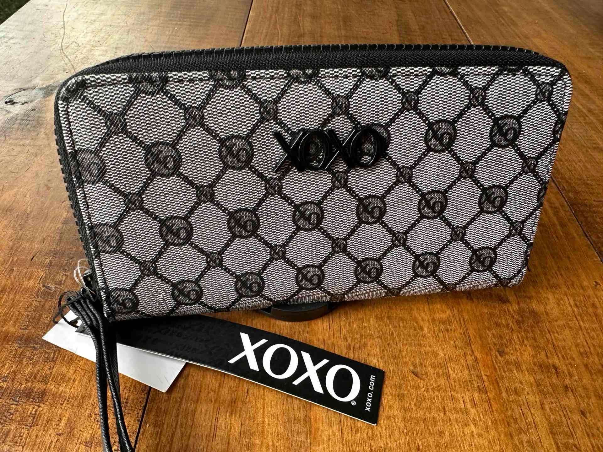 Monedero gris con diseño XOXO - miniatura 4