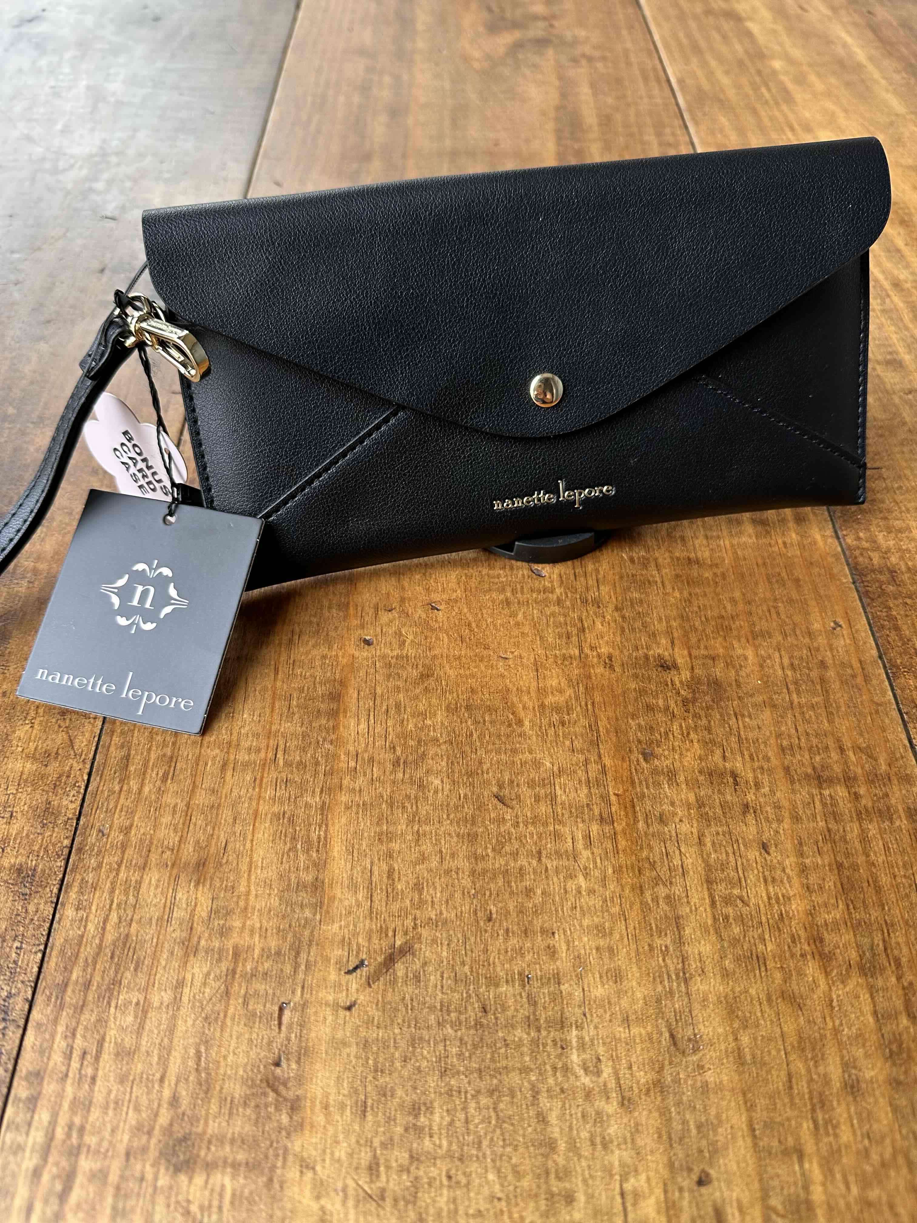 Billetera negra de cuero elegante - miniatura 2