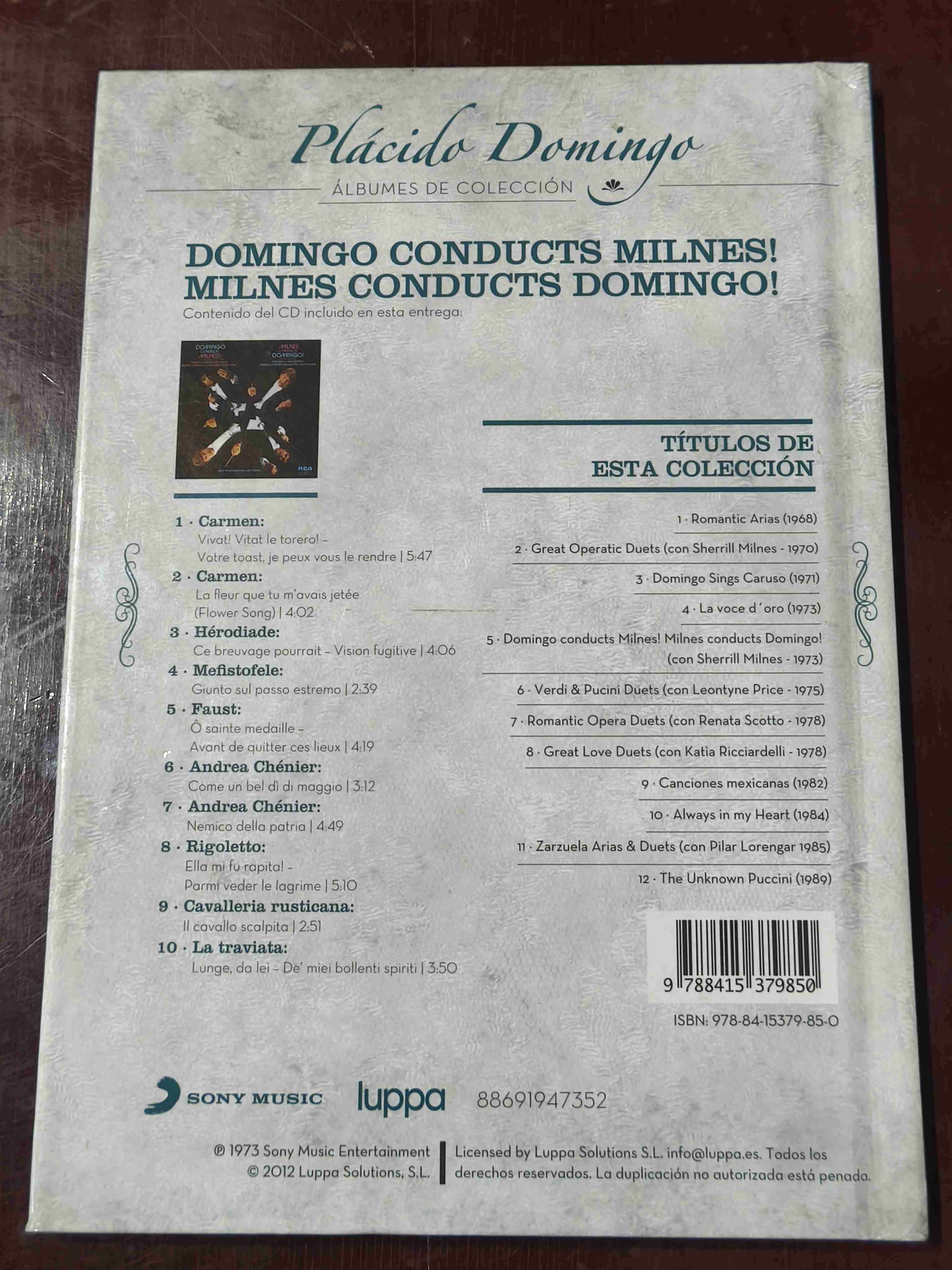 Álbum de colección Plácido Domingo - miniatura 2