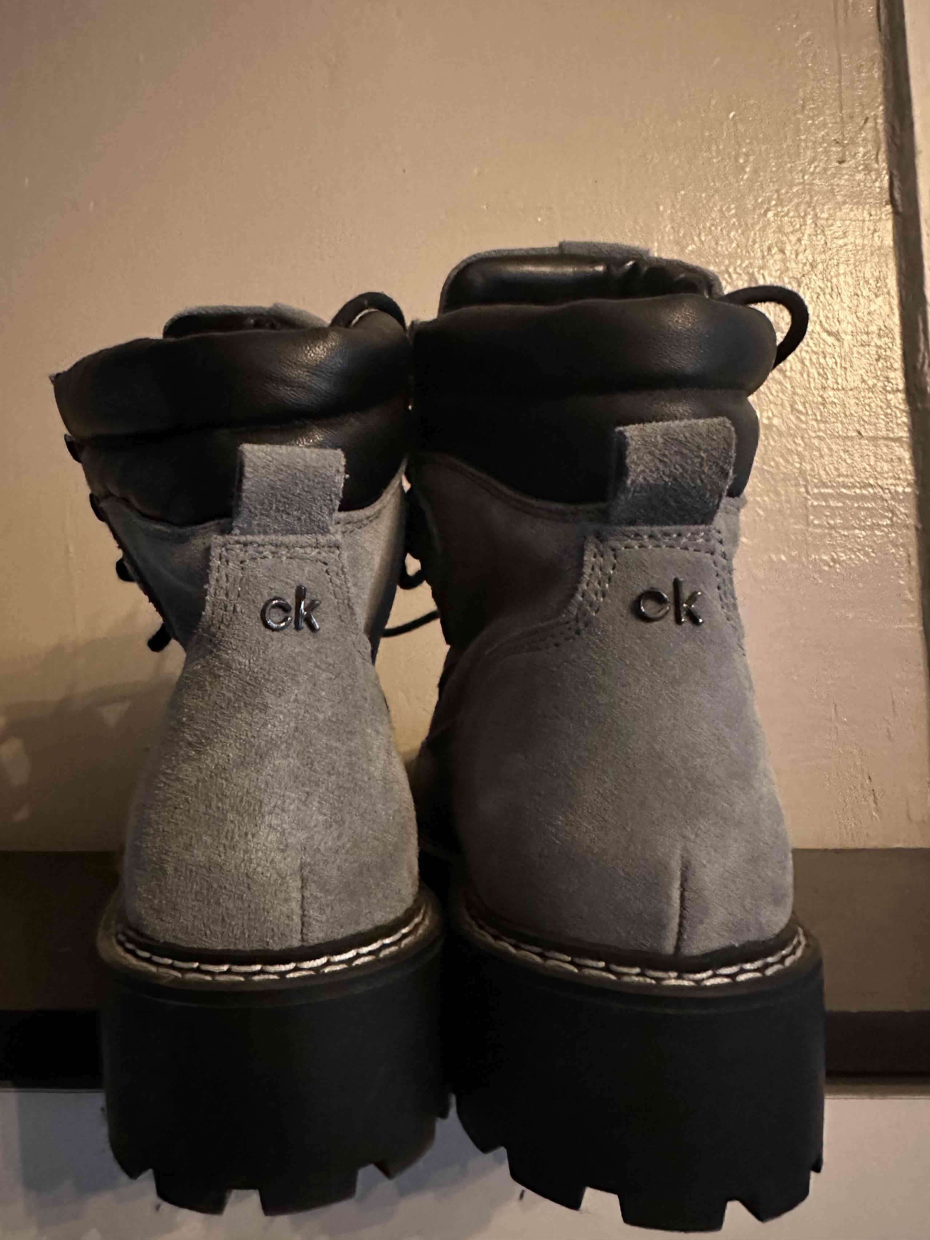 Botas grises de gamuza - miniatura 5