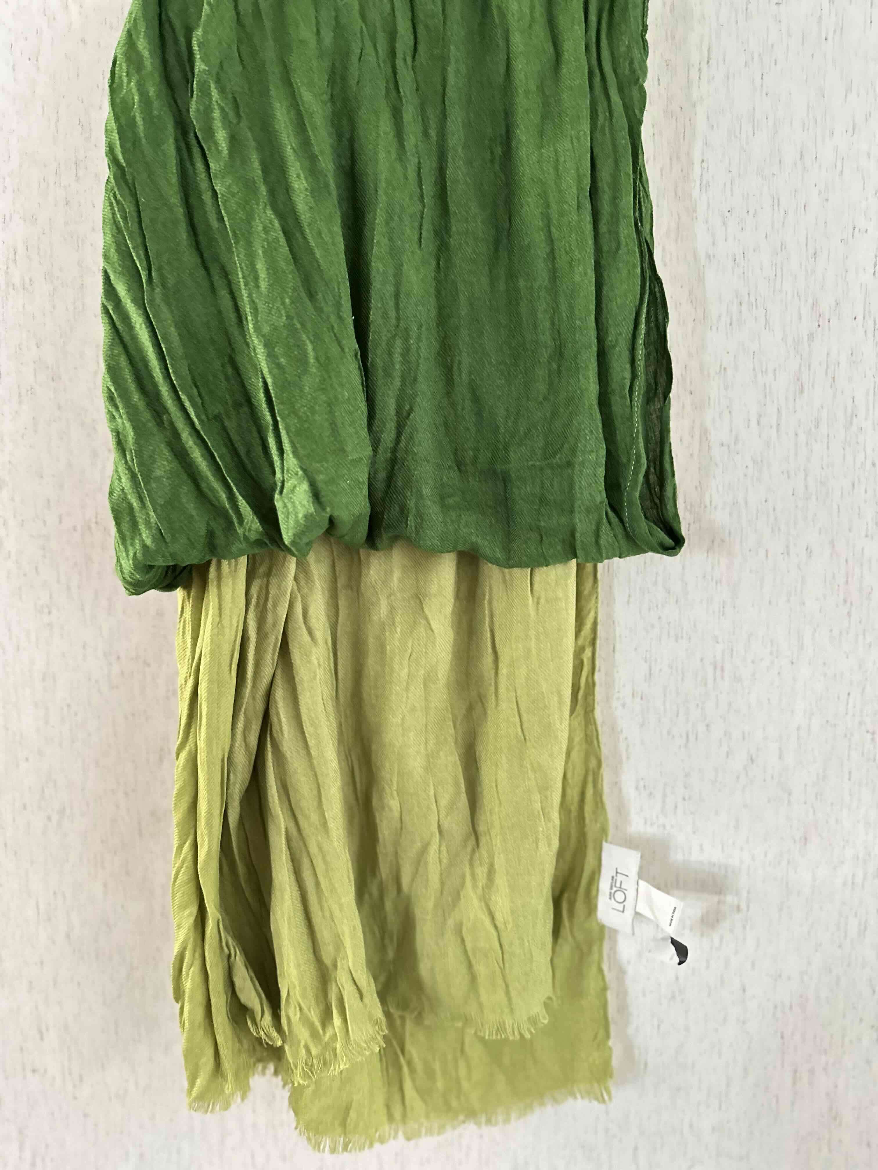 Pañuelo bicolor verde amarillo - miniatura 3