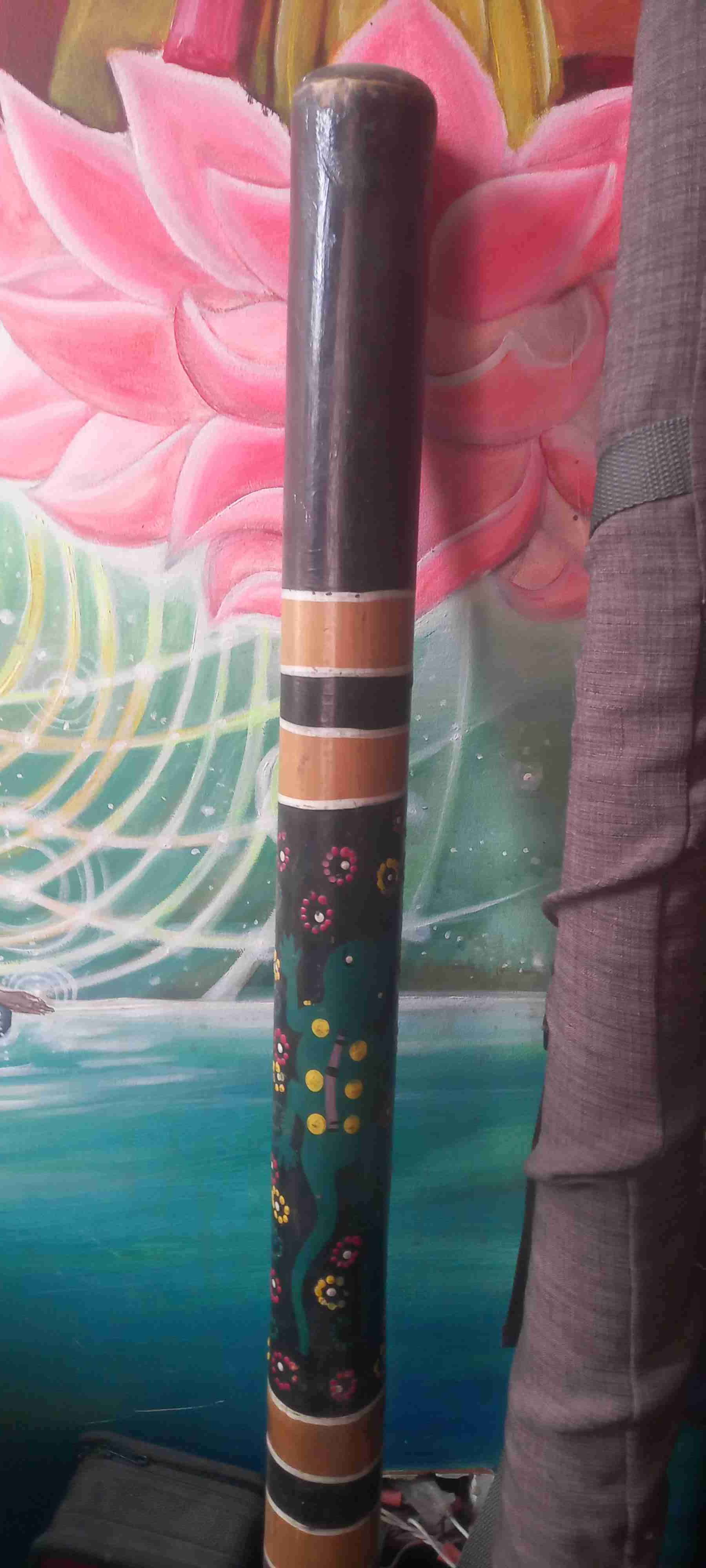 Didgeridoo decorado artesanal