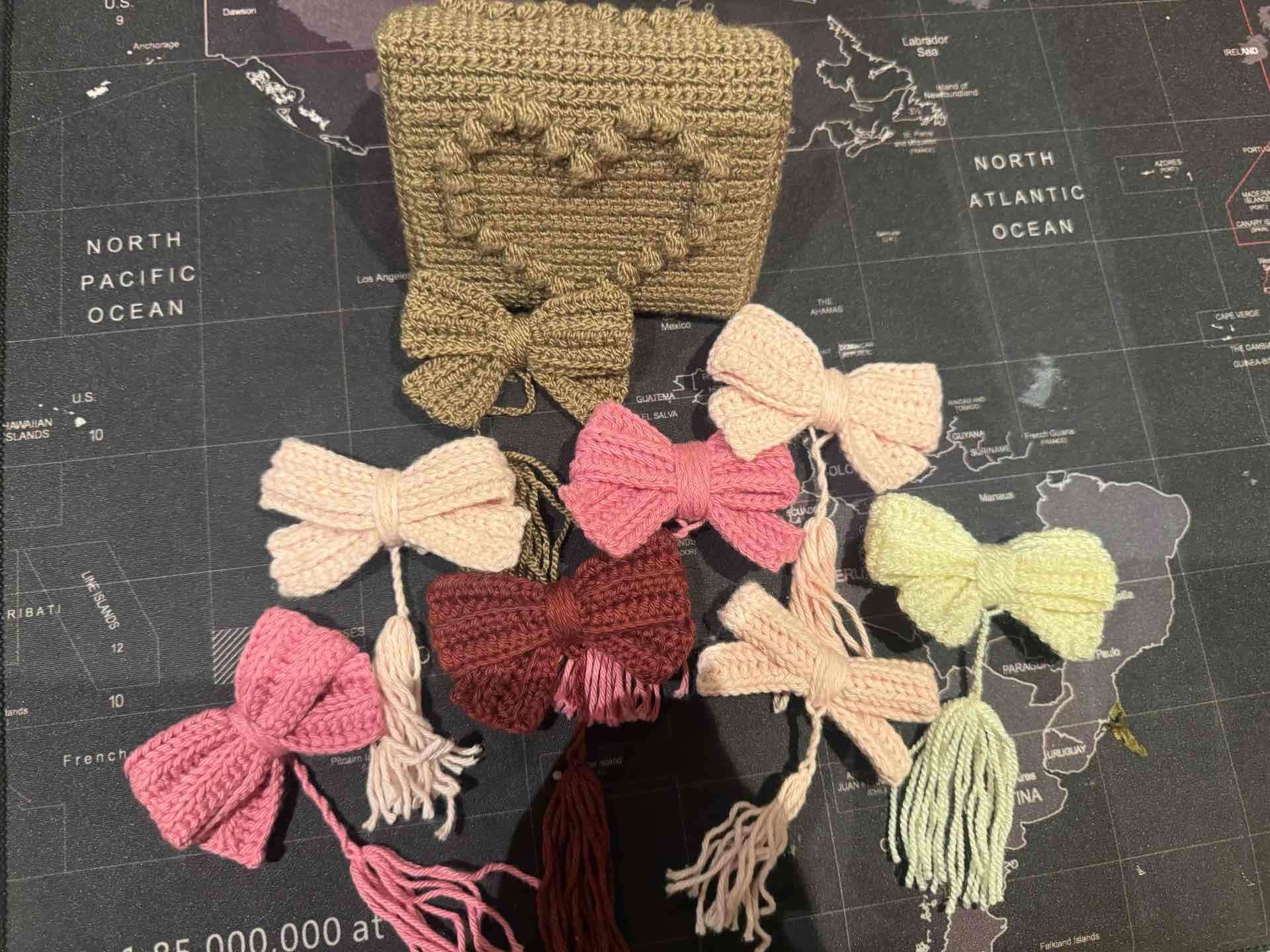 Set de cintas de lana tejidas