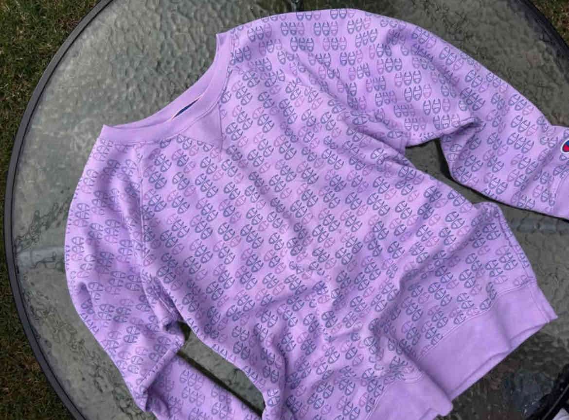 Polerón Champion morado estampado - miniatura 2