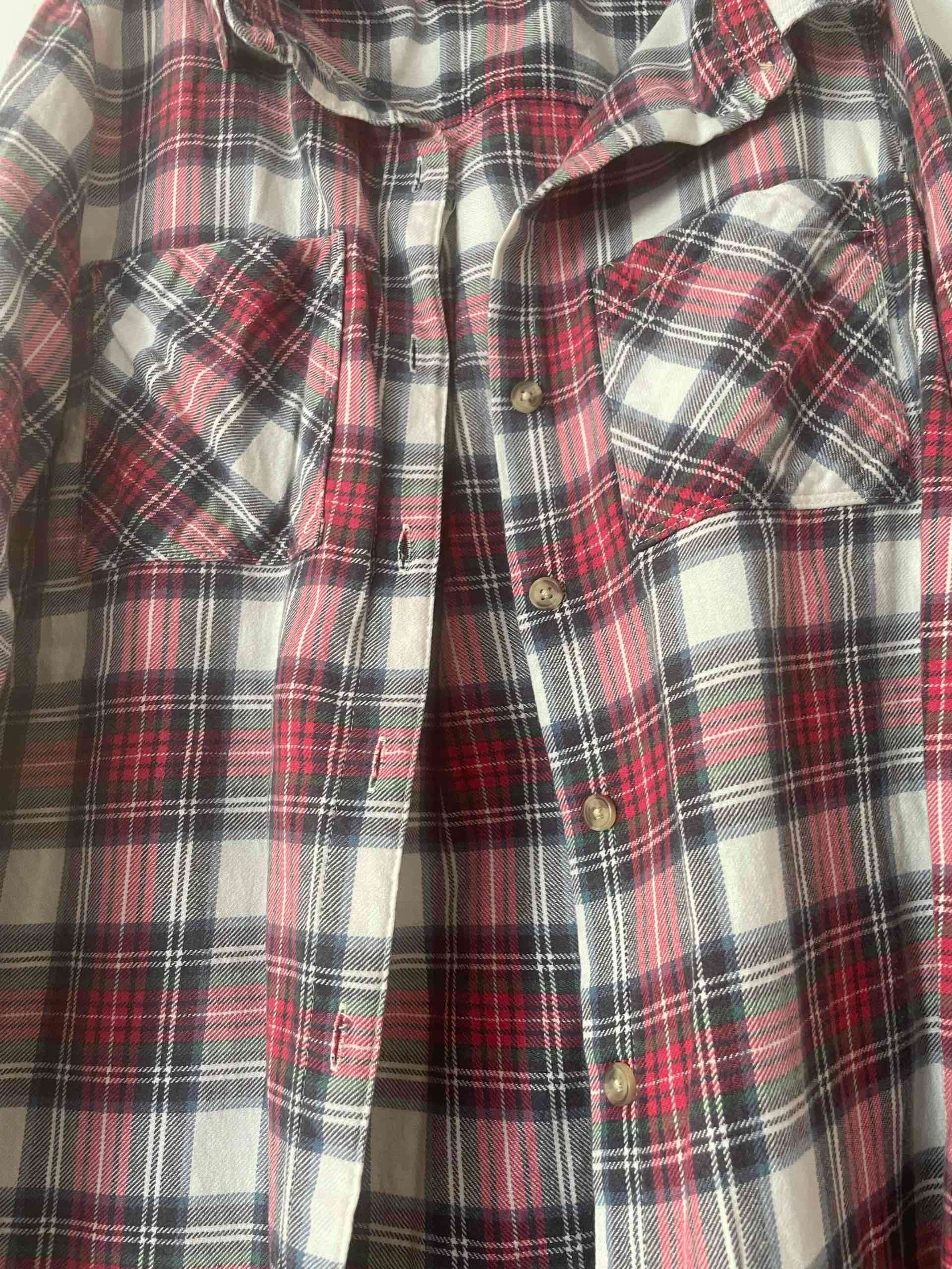 Camisa a cuadros roja y negra - miniatura 3