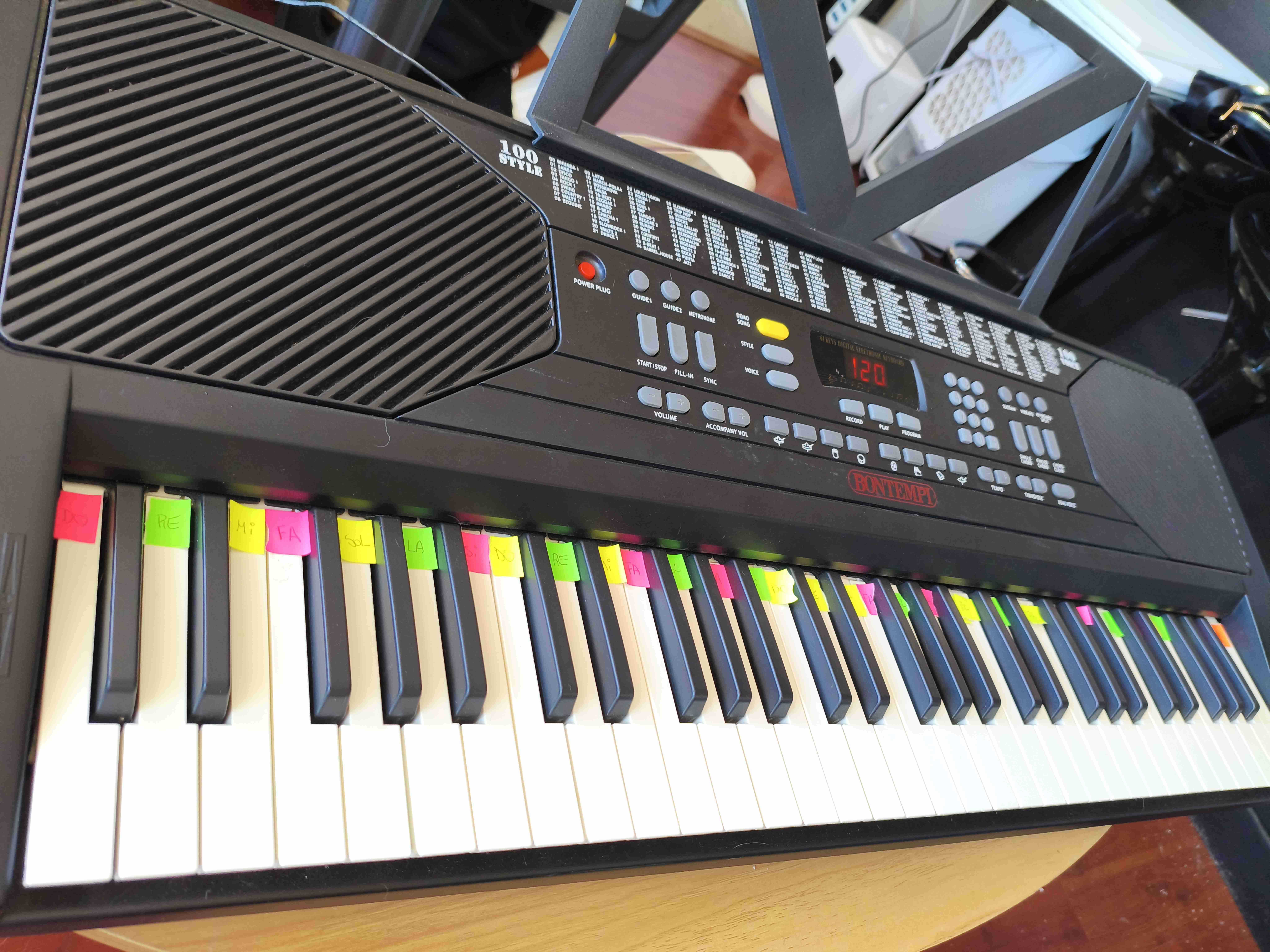 Teclado musical Bontempi con guía - miniatura 4