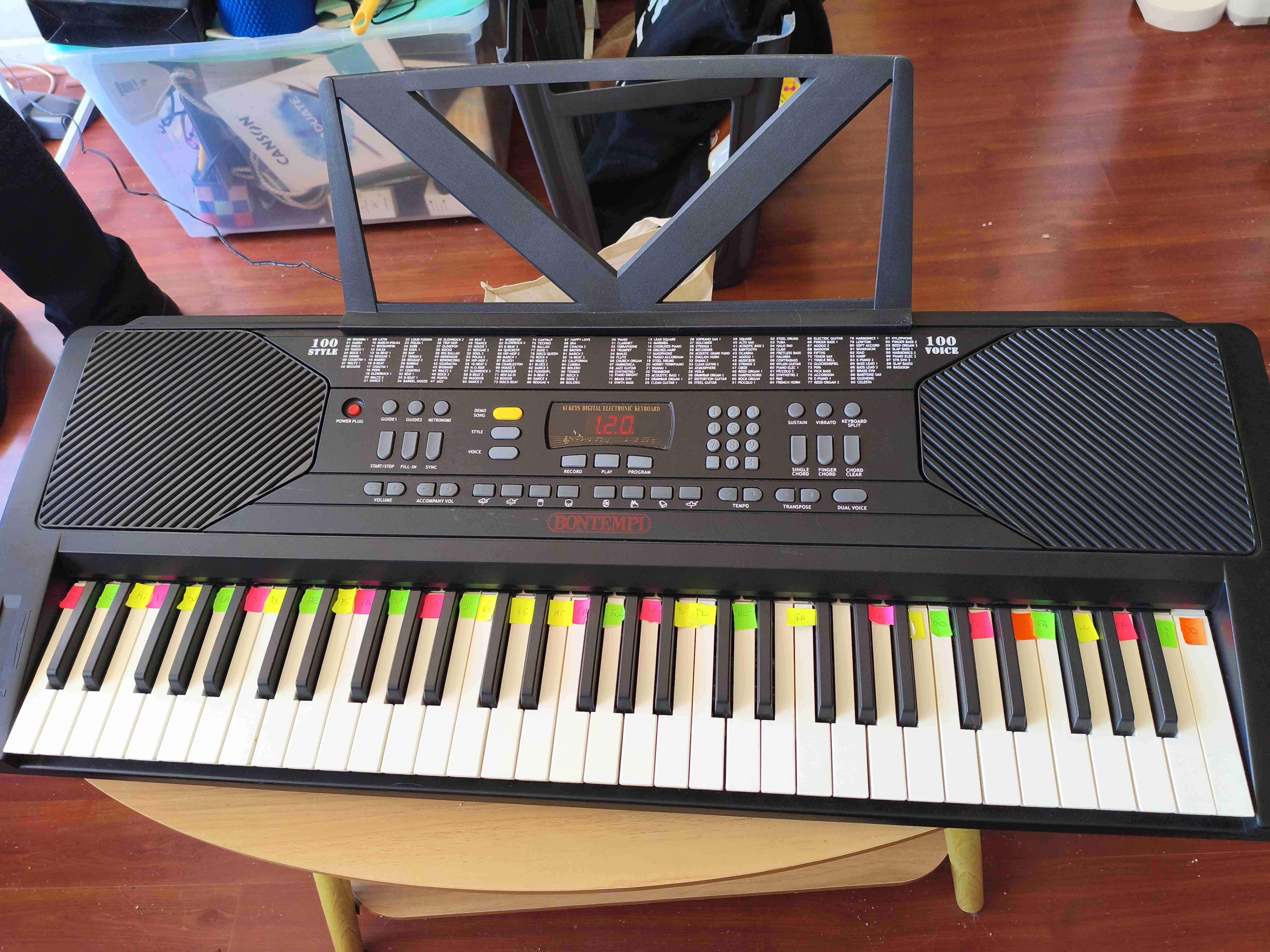 Teclado musical Bontempi con guía - miniatura 6