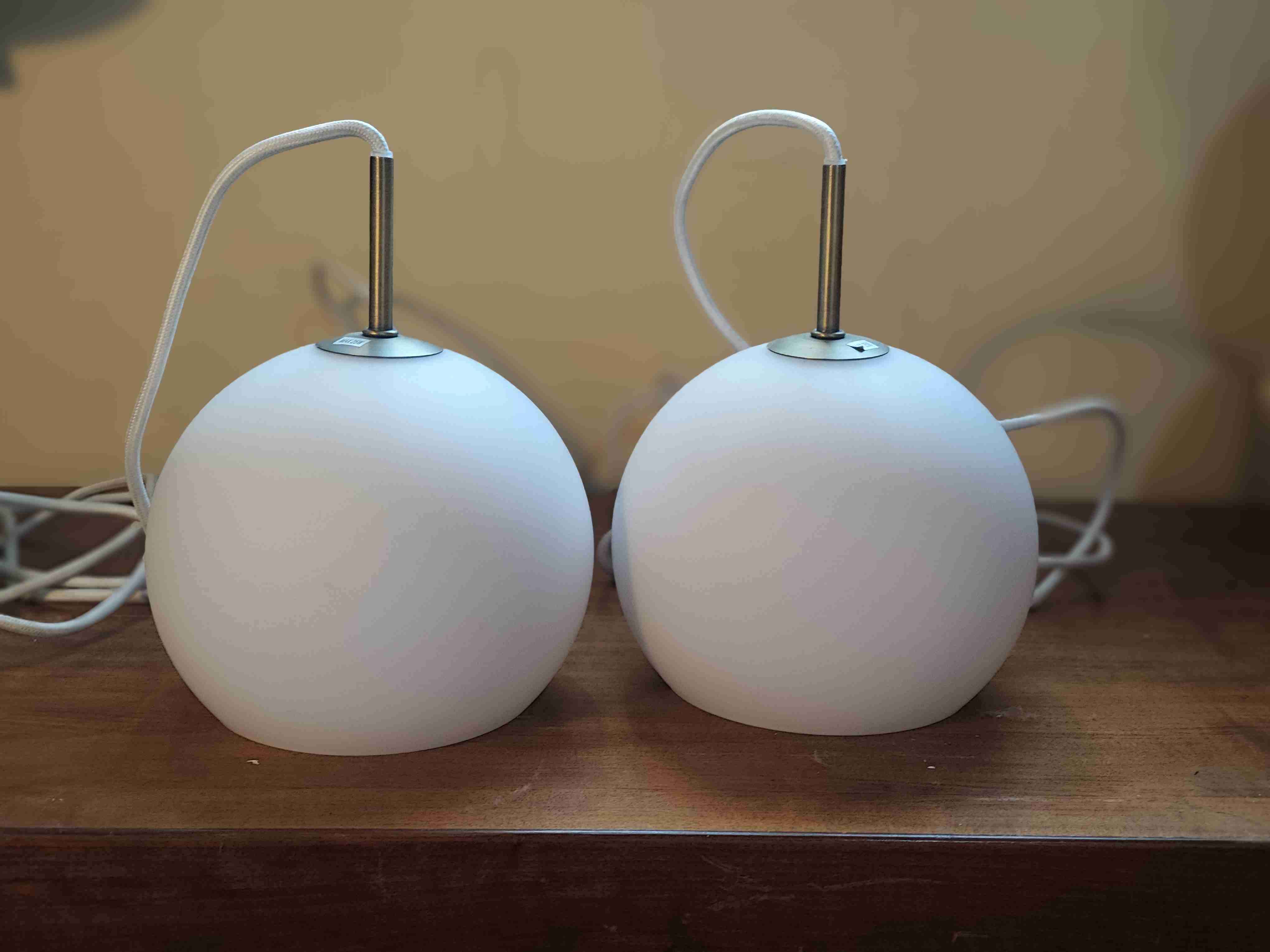 2 Lámparas globo colgante - miniatura 2