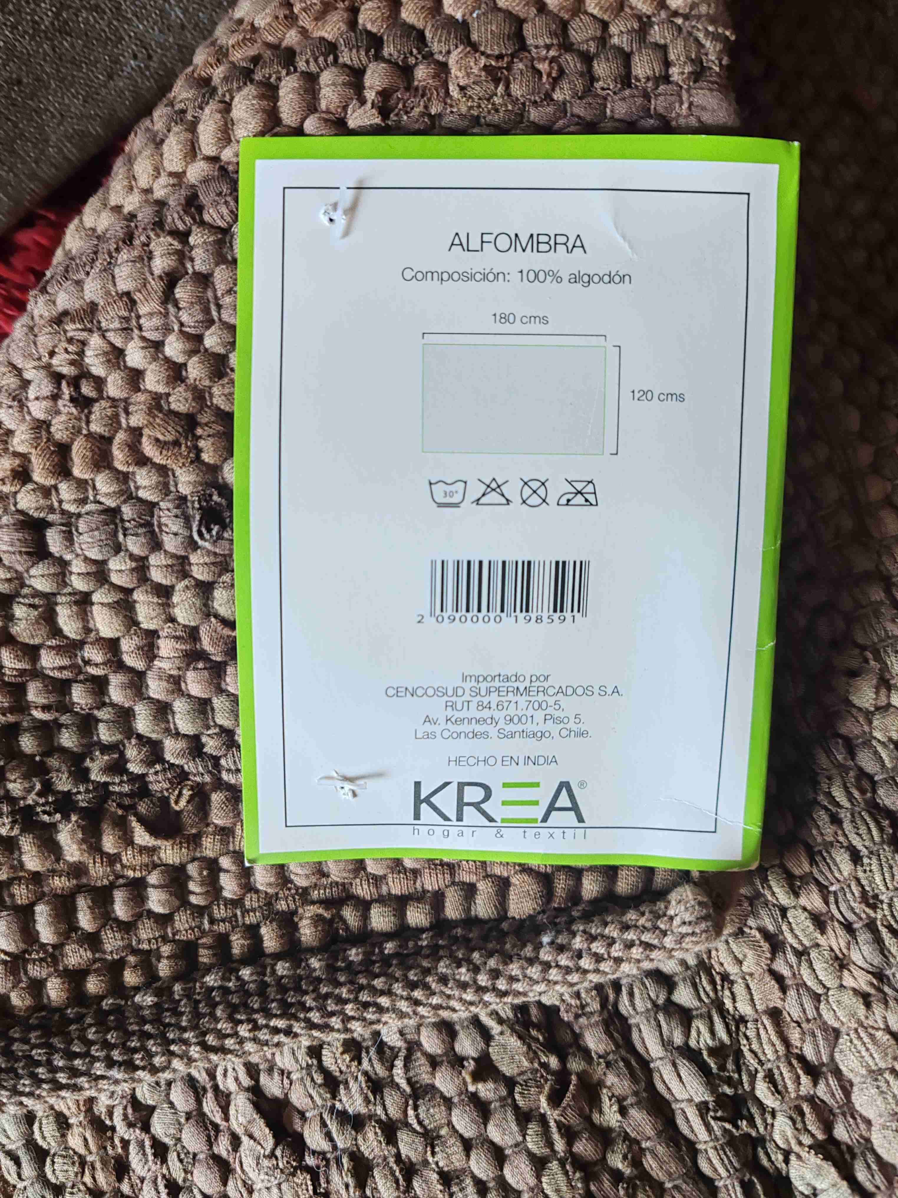 Alfombra tejida marrón - miniatura 3