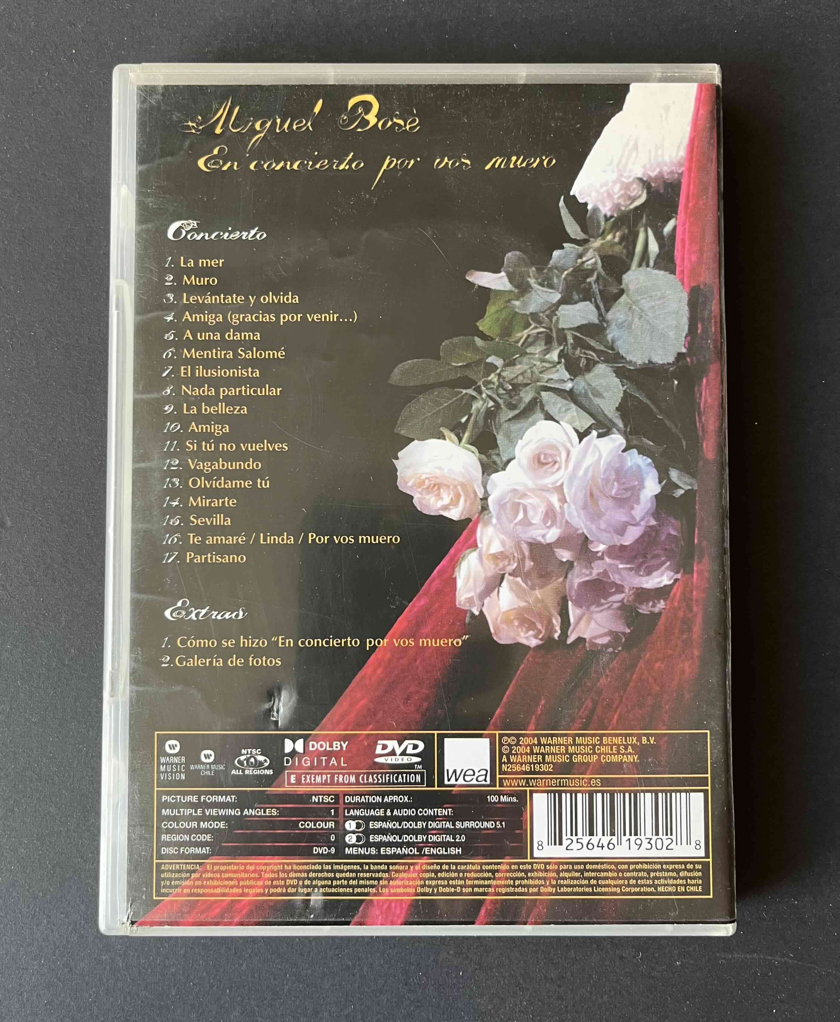 DVD Miguel Bosé En concierto - miniatura 2