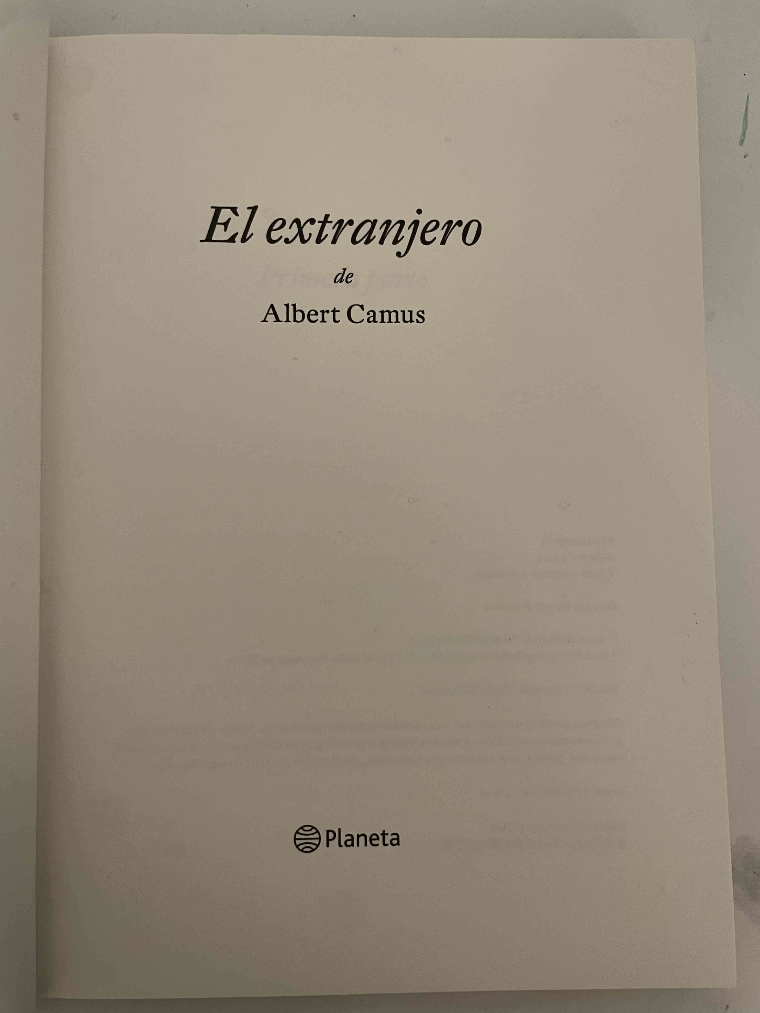 Libro 'El extranjero' de Albert Camus - miniatura 2