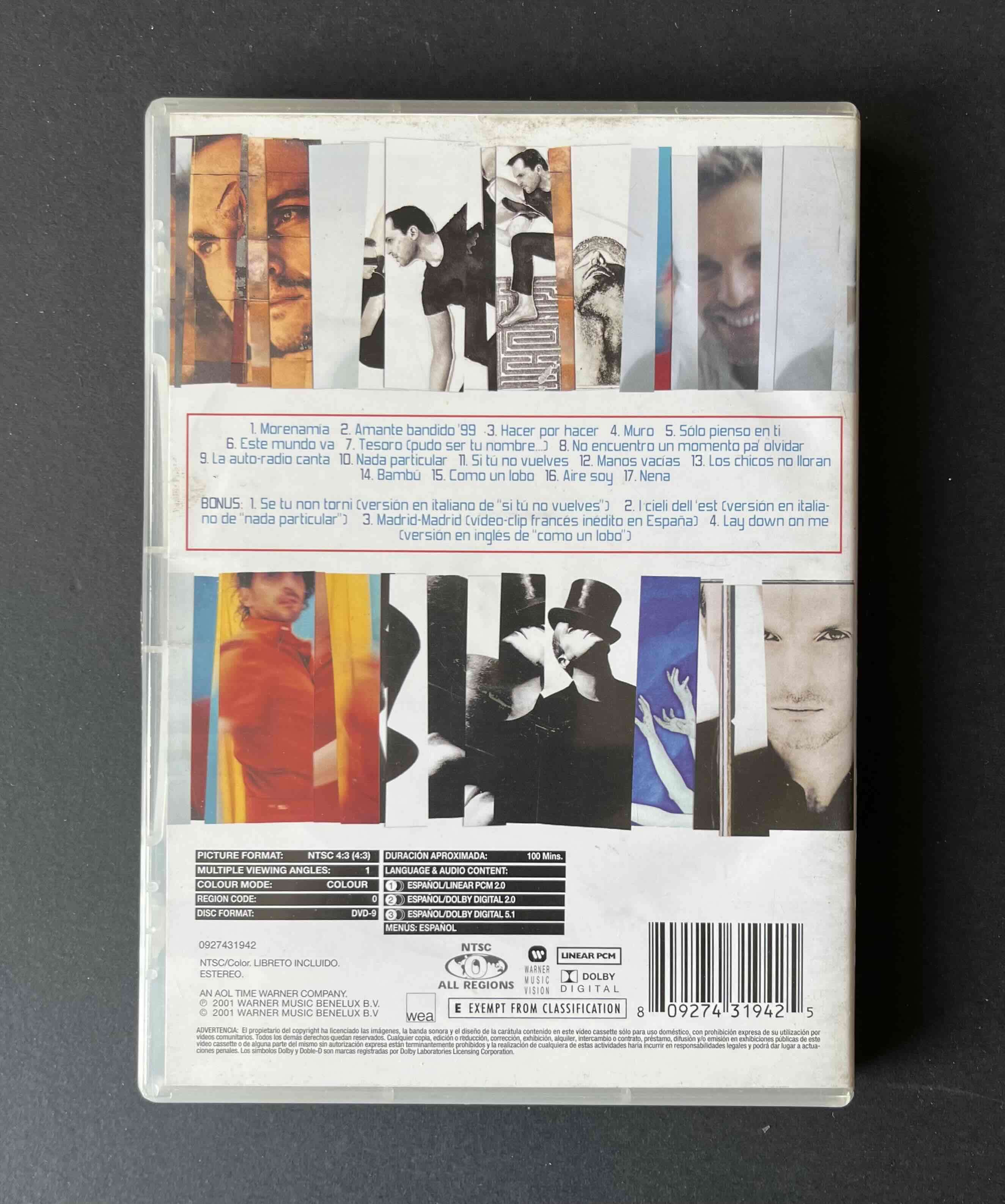 DVD Los Vídeos Bosé - miniatura 2