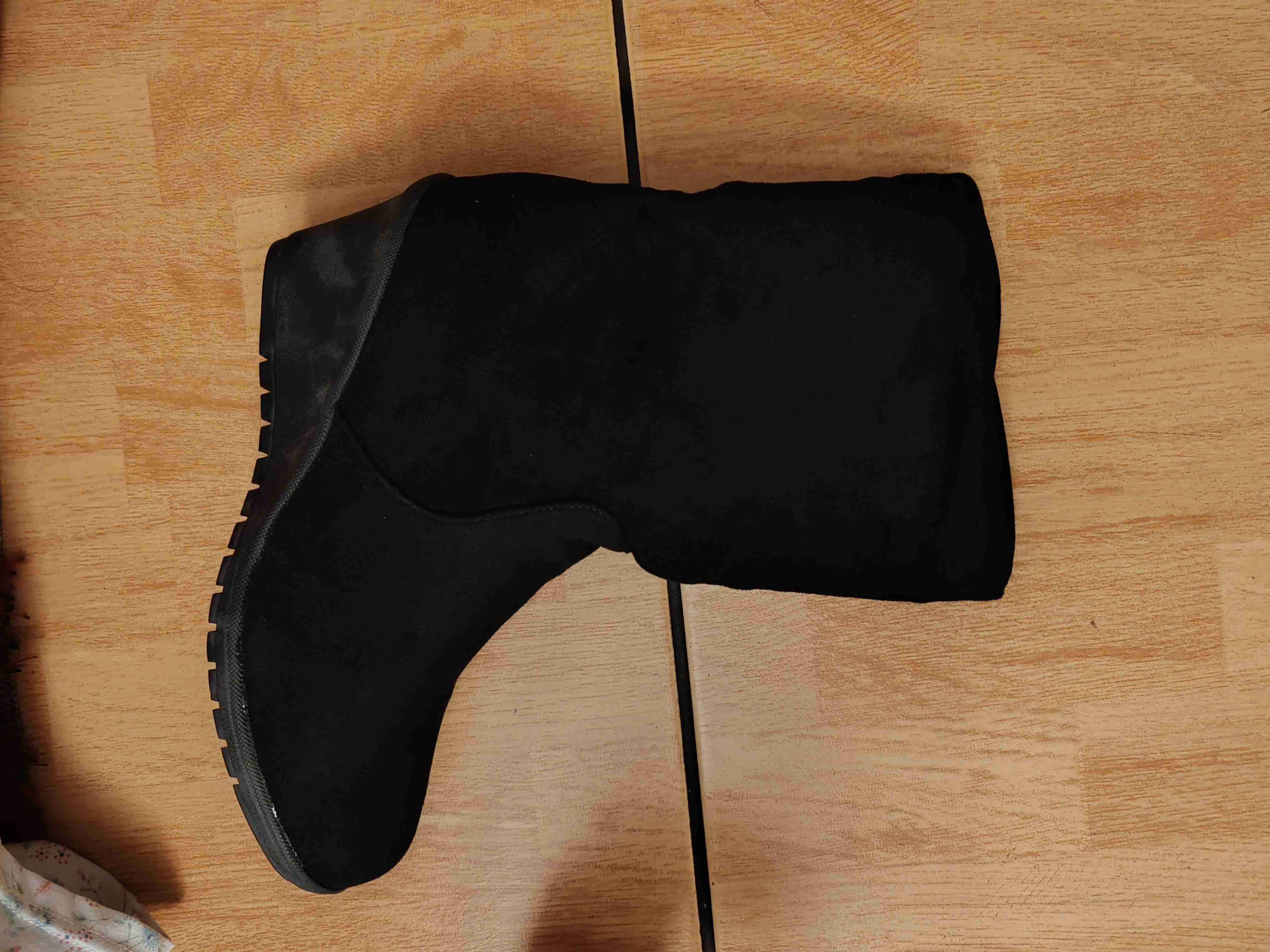 Botín negro de gamuza - miniatura 2