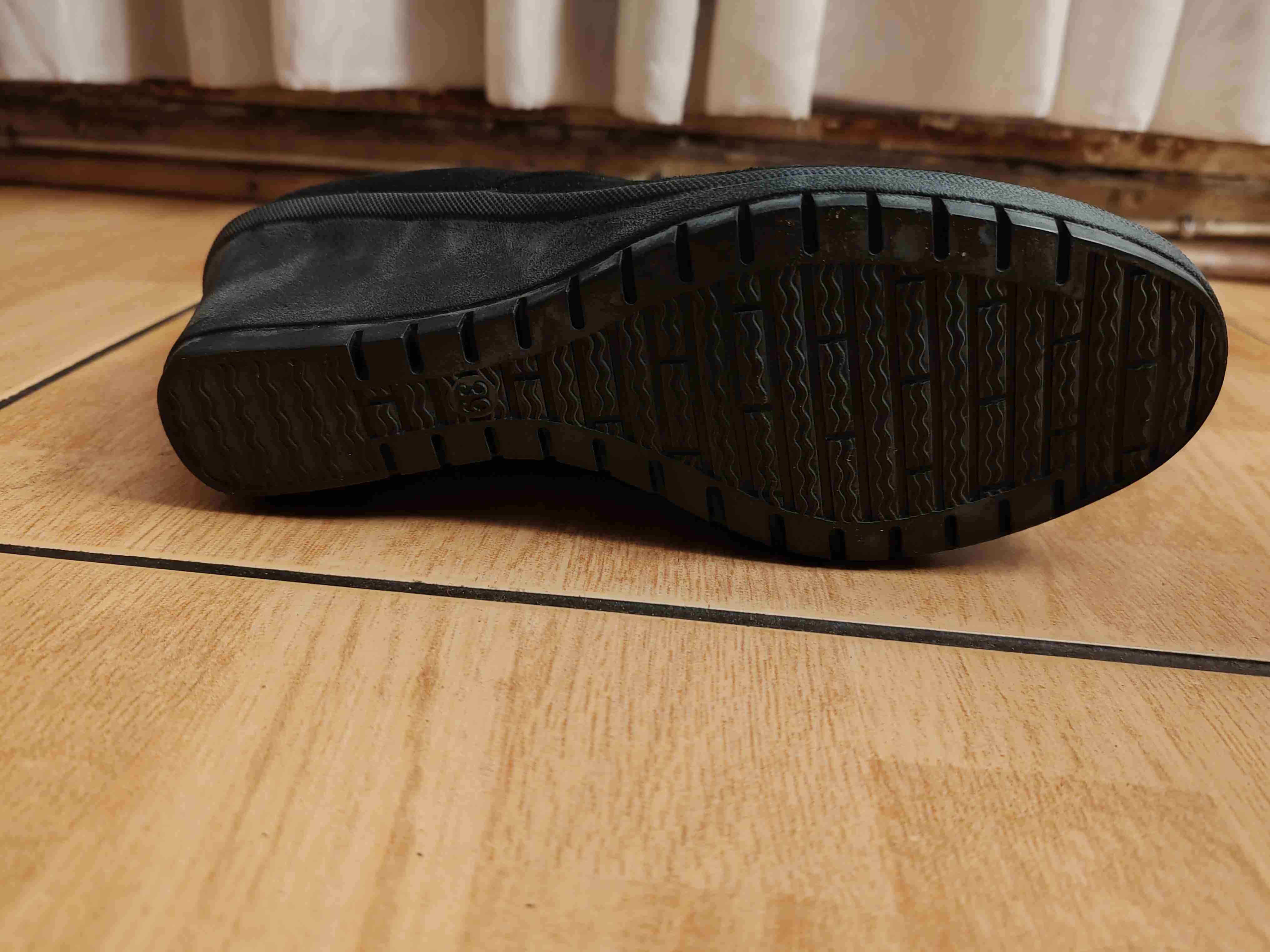 Botín negro de gamuza - miniatura 3