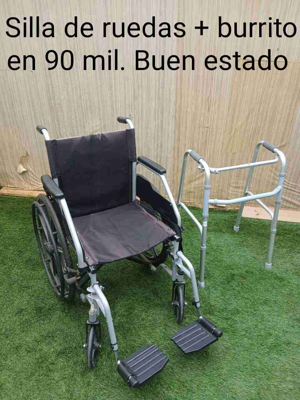 Silla de ruedas y burrito