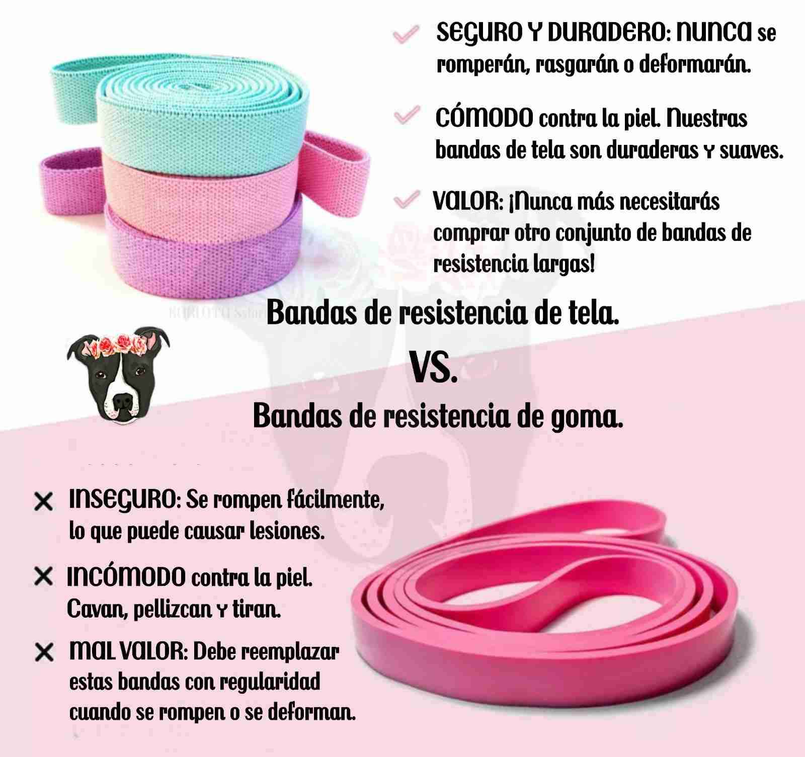 Bandas de resistencia tejidas elasticadas. - miniatura 5