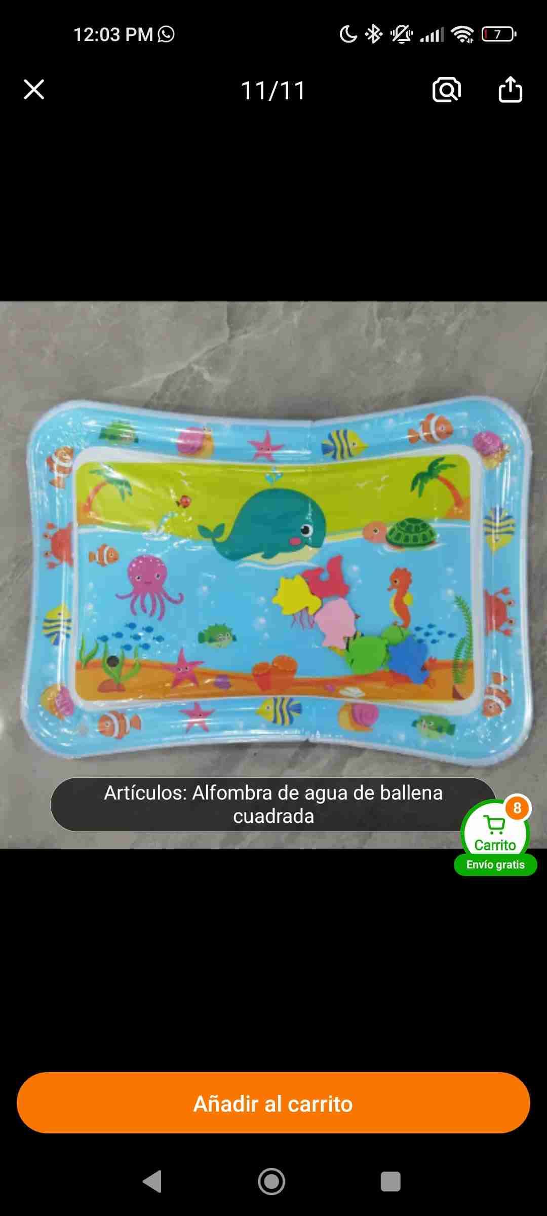 Alfombra inflable de agua para bebés - miniatura 2