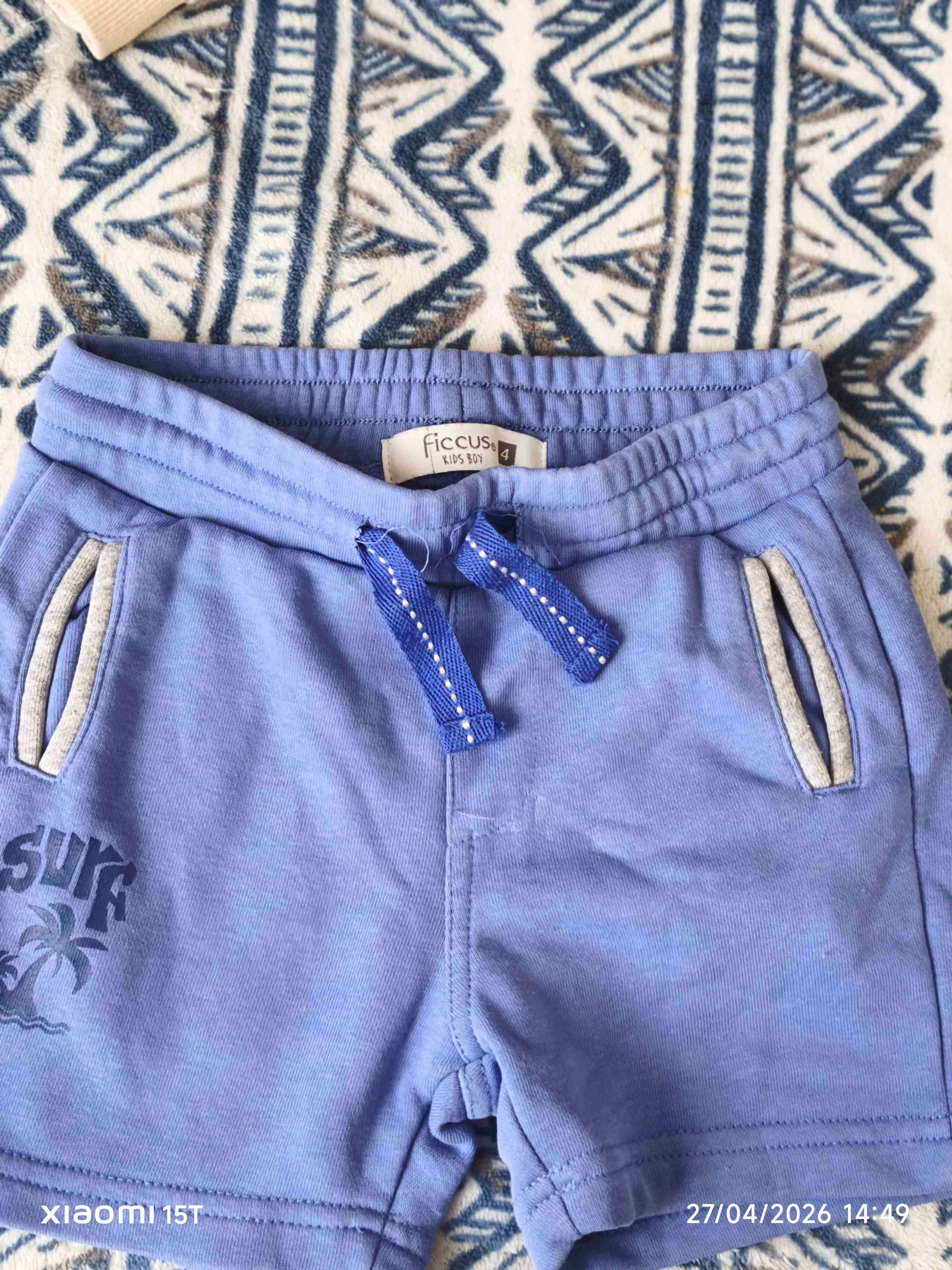 Shorts para bebé celeste - miniatura 2