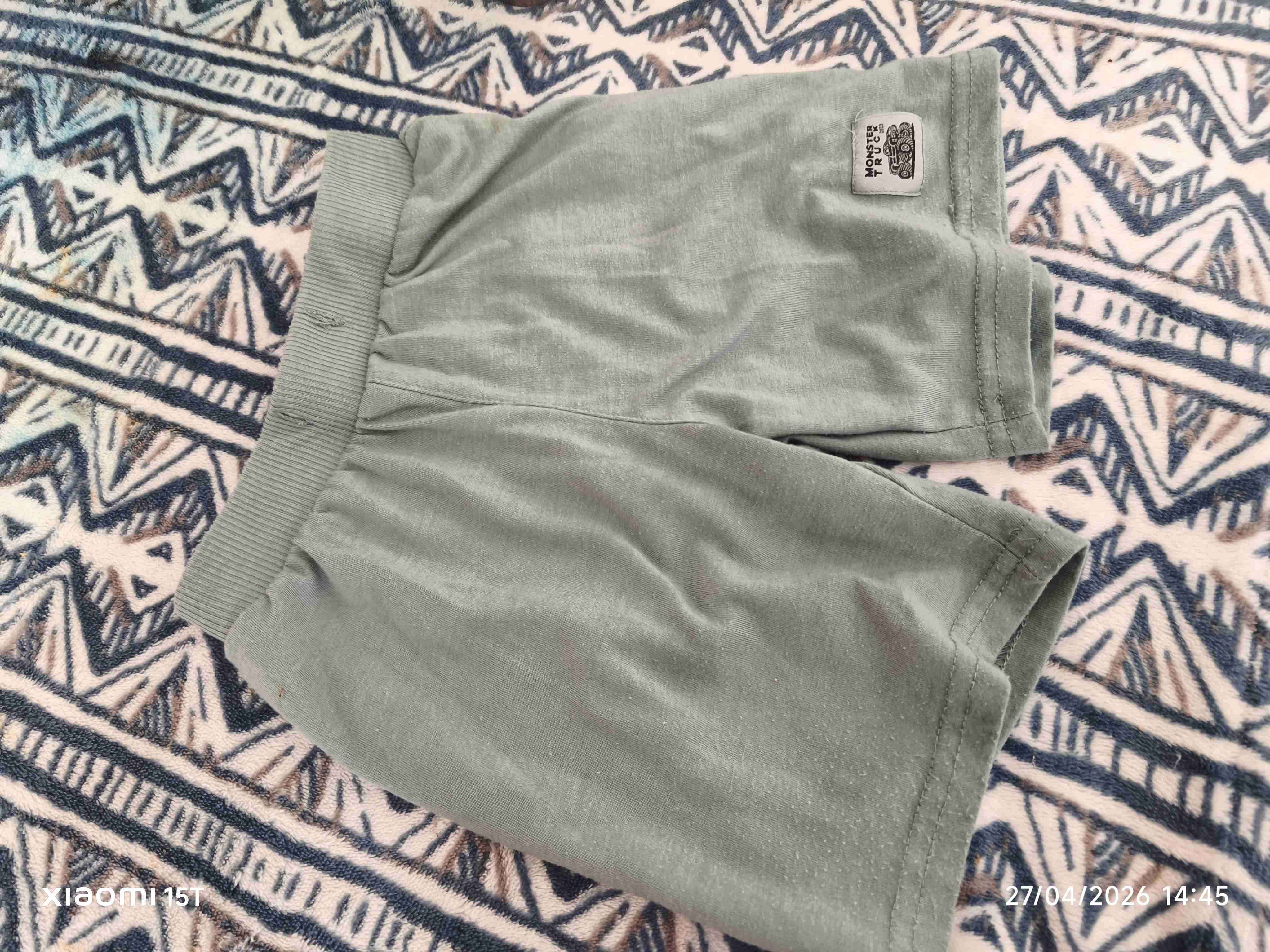 Shorts verdes algodón - miniatura 2