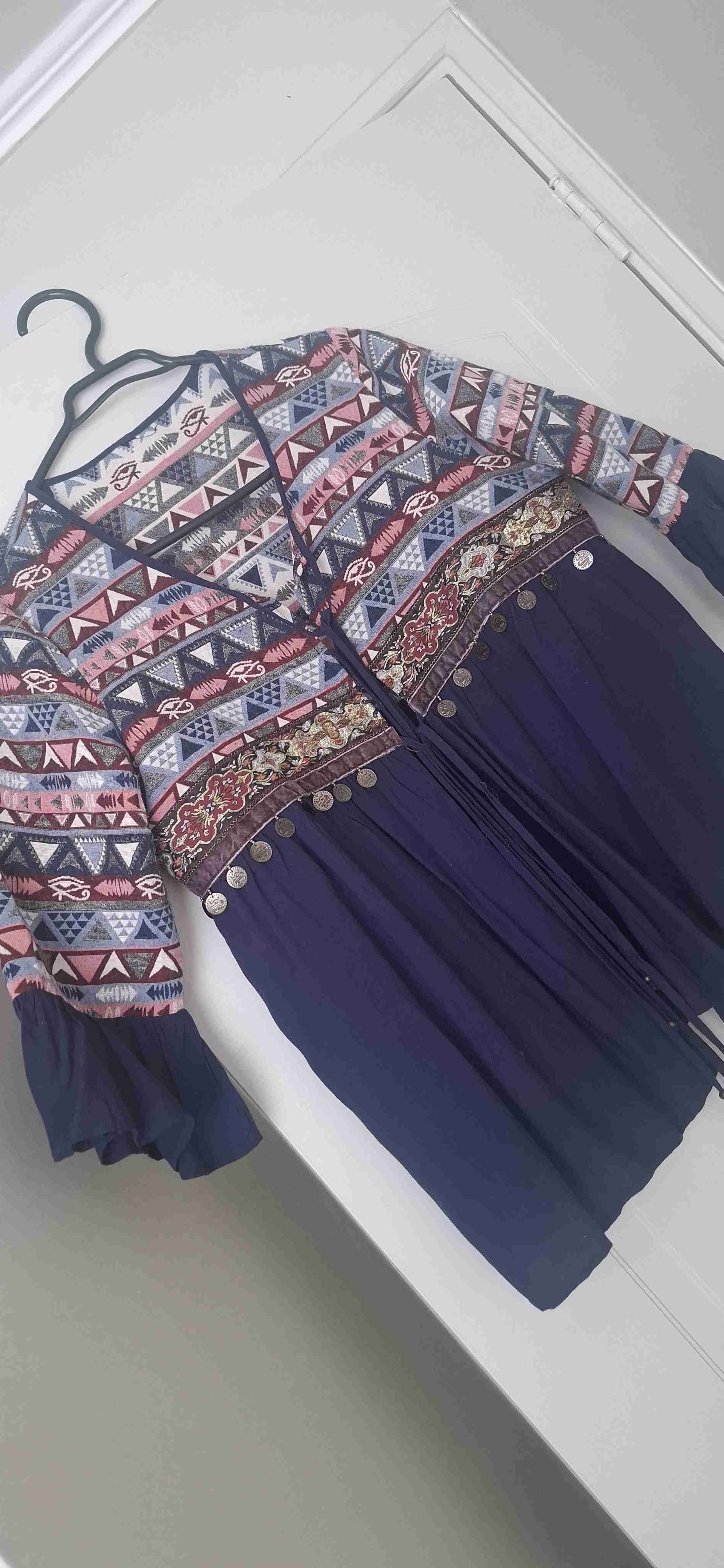 Blusa bohemia estampada - miniatura 2