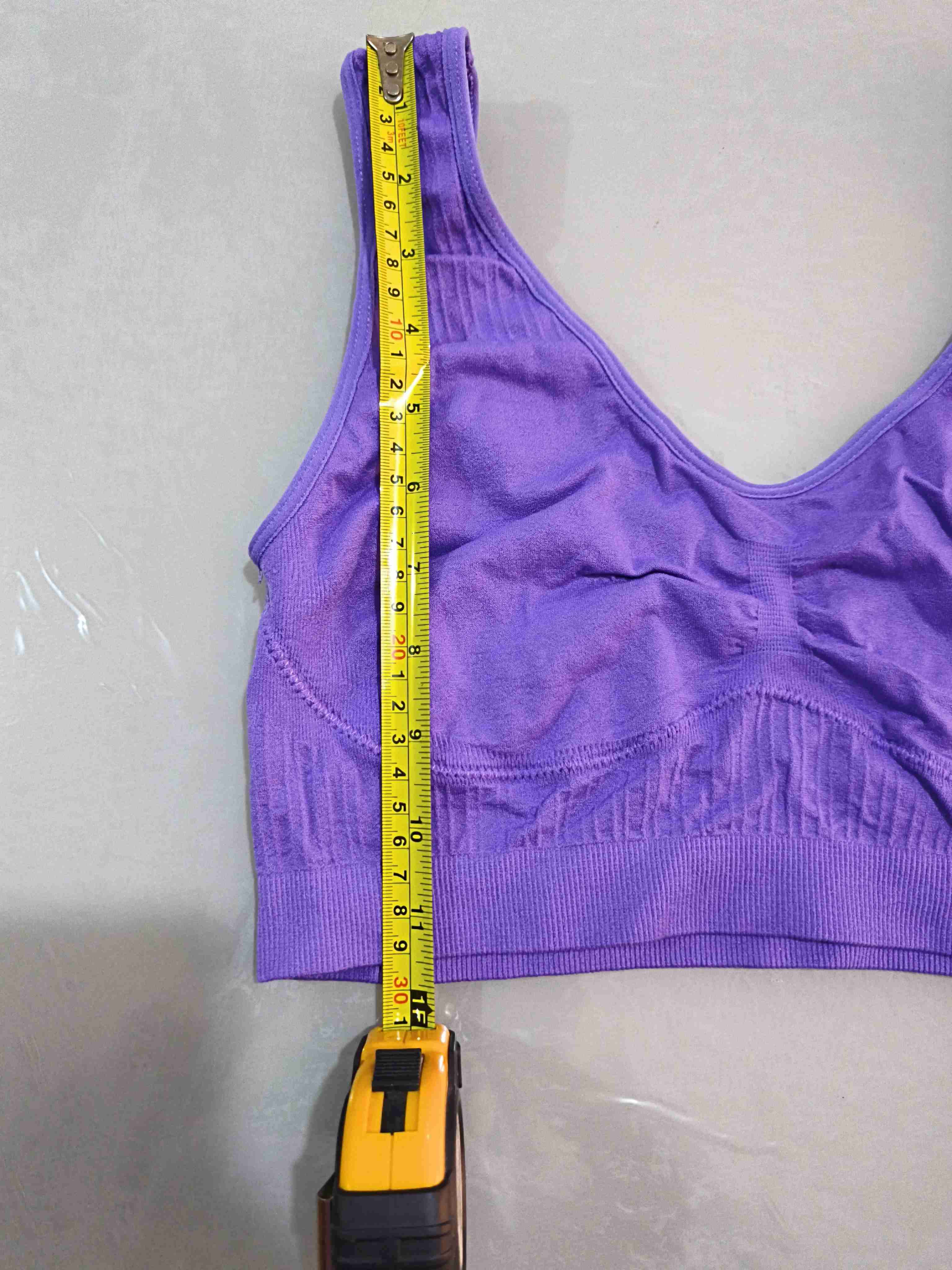 Sostén o top deportivo morado talla unica - miniatura 3