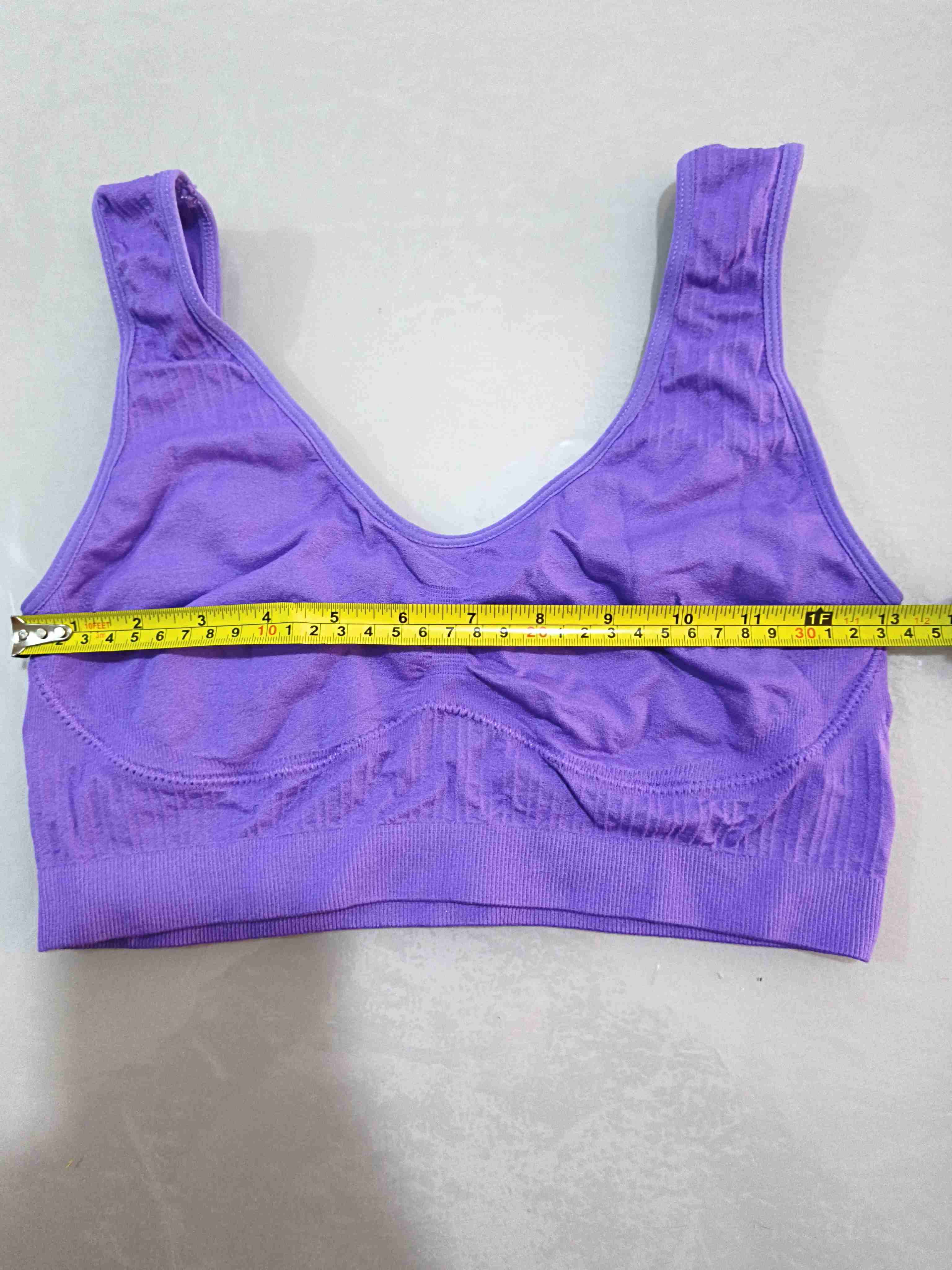 Sostén o top deportivo morado talla unica - miniatura 4