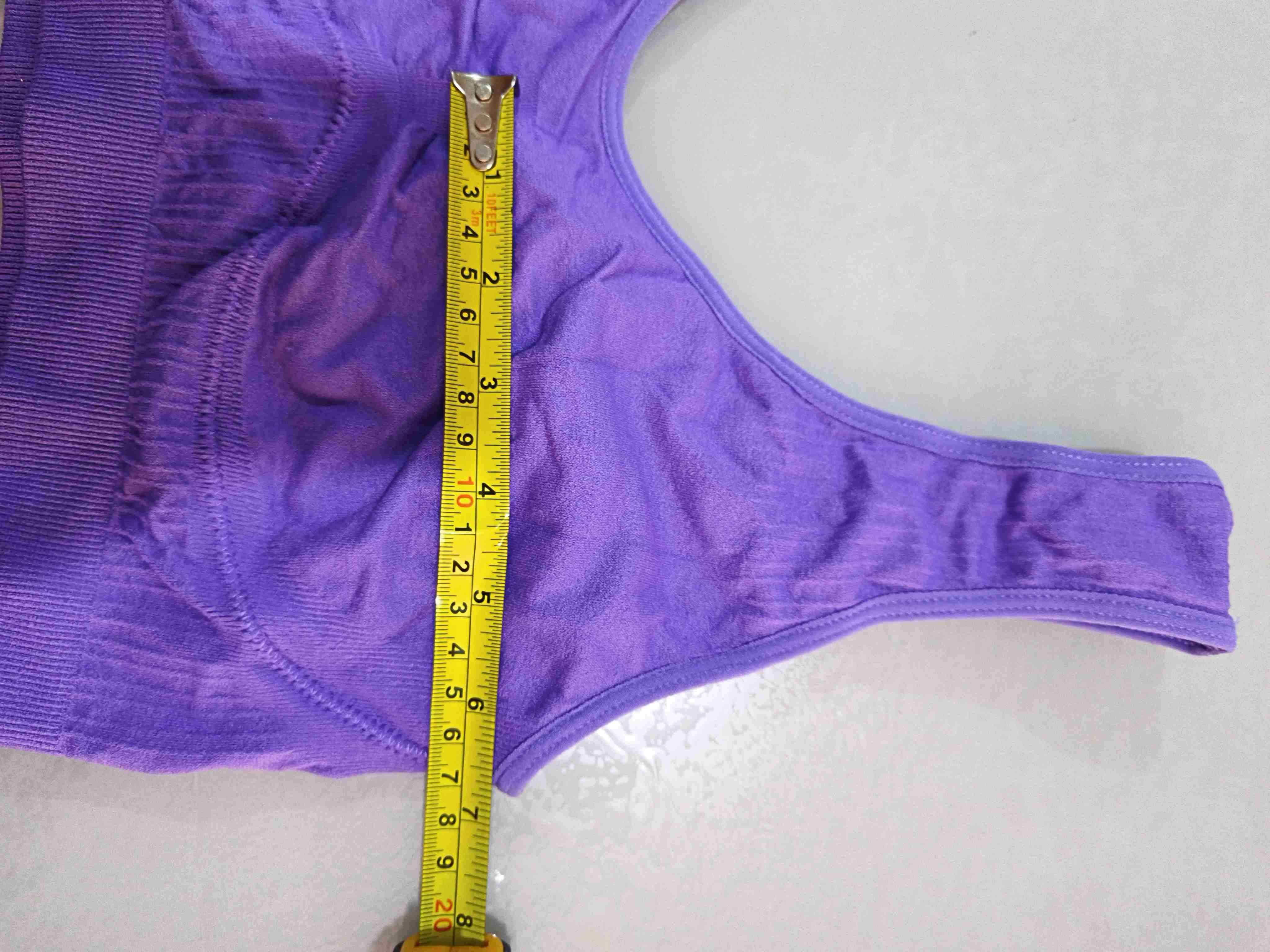 Sostén o top deportivo morado talla unica - miniatura 6